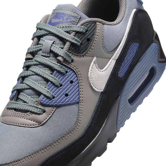 Nike Lacivert Nike Air Max 90 Erkek Gri/Lacivert Spor Ayakkabı