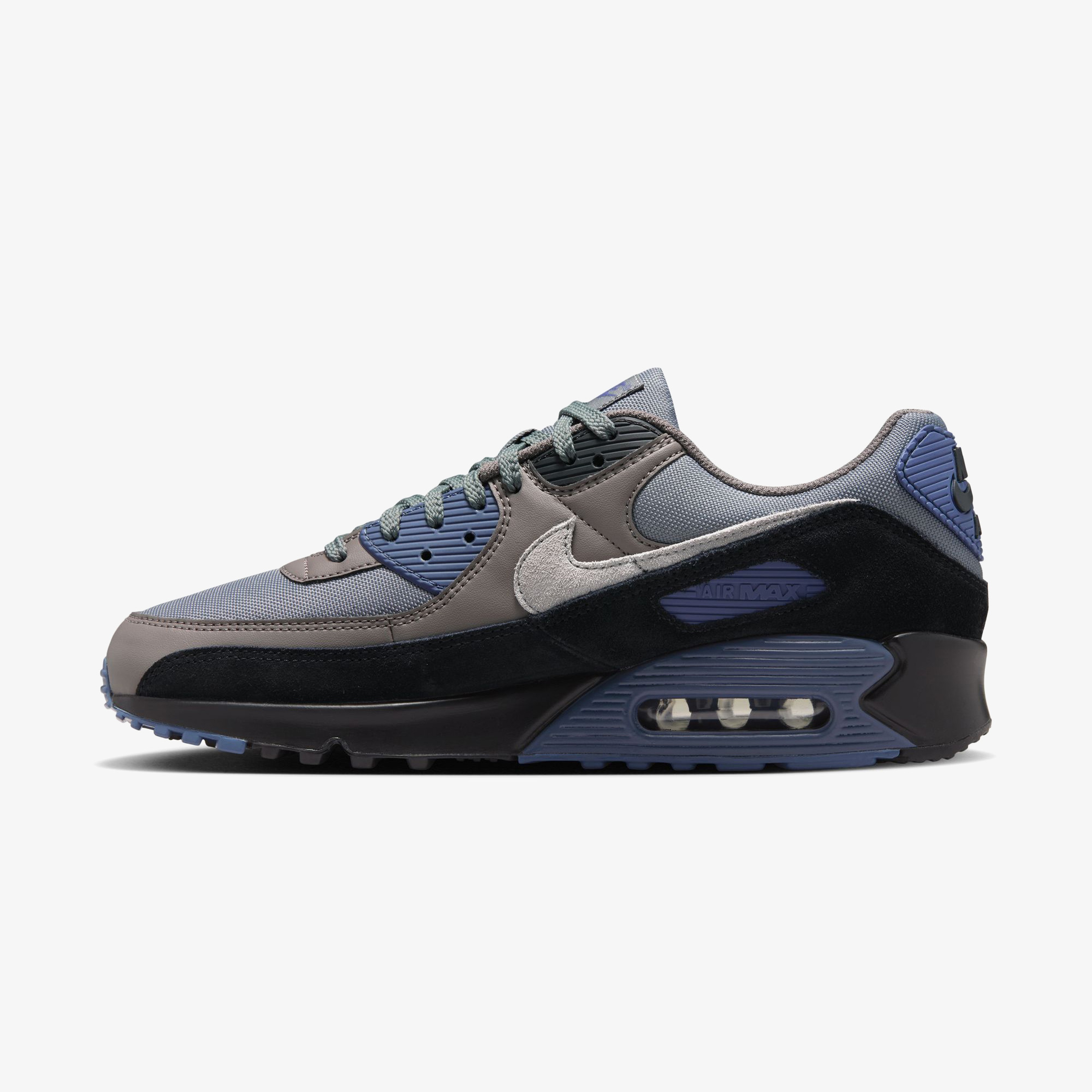 Nike Air Max 90 Erkek Gri/Lacivert Spor Ayakkabı