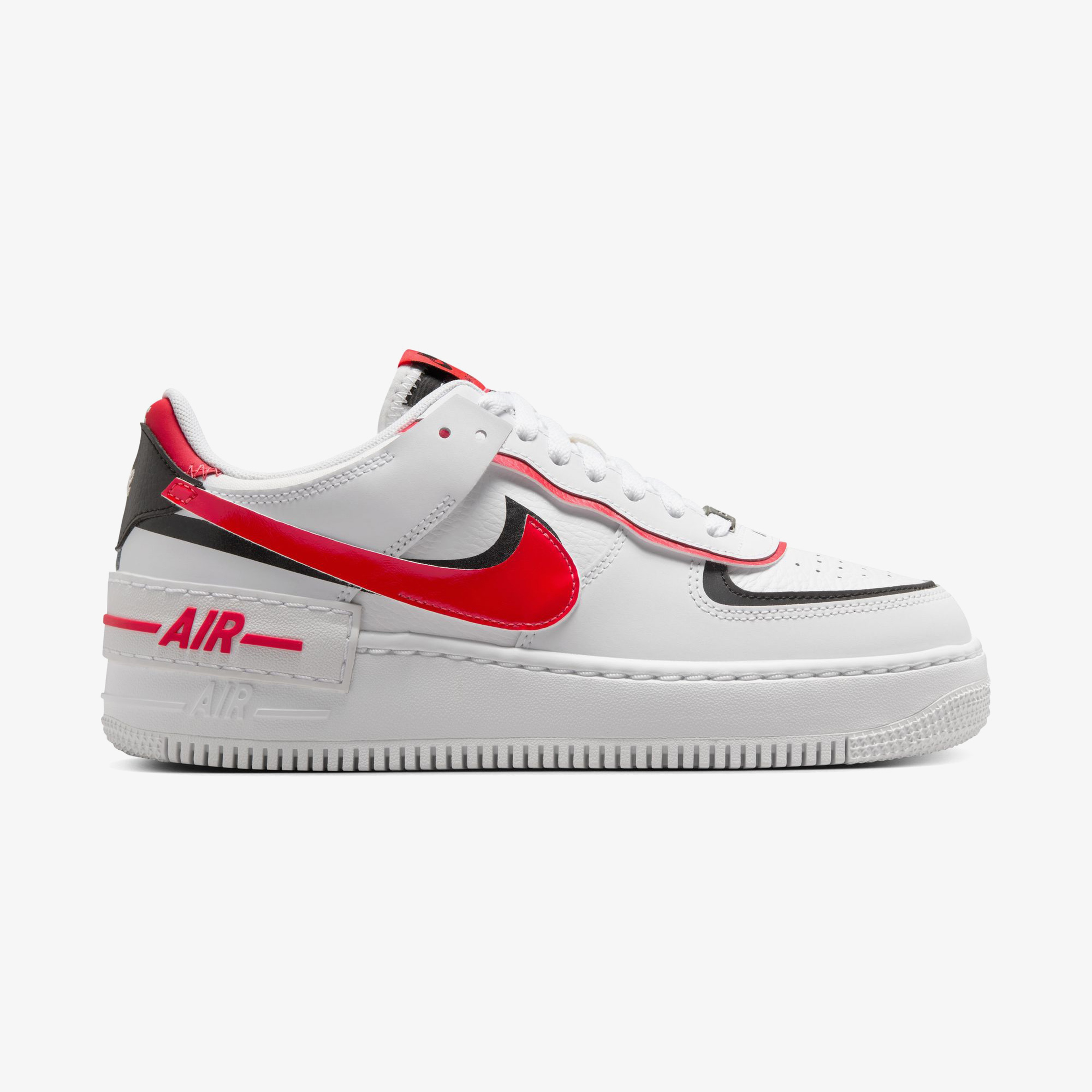 Nike Air Force 1 Shadow "Light Crimson"Unisex Beyaz Sneaker