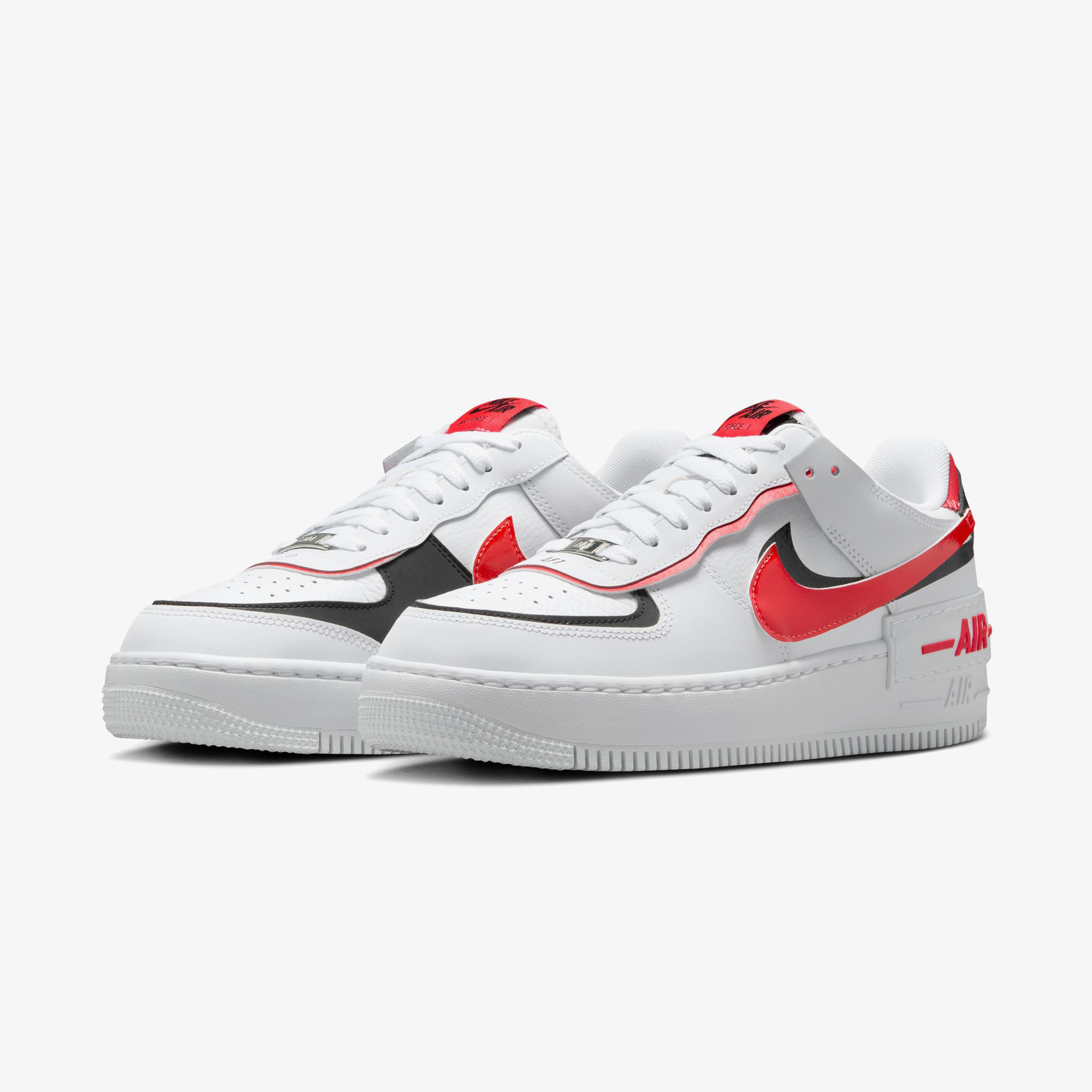 Nike Air Force 1 Shadow "Light Crimson"Unisex Beyaz Sneaker