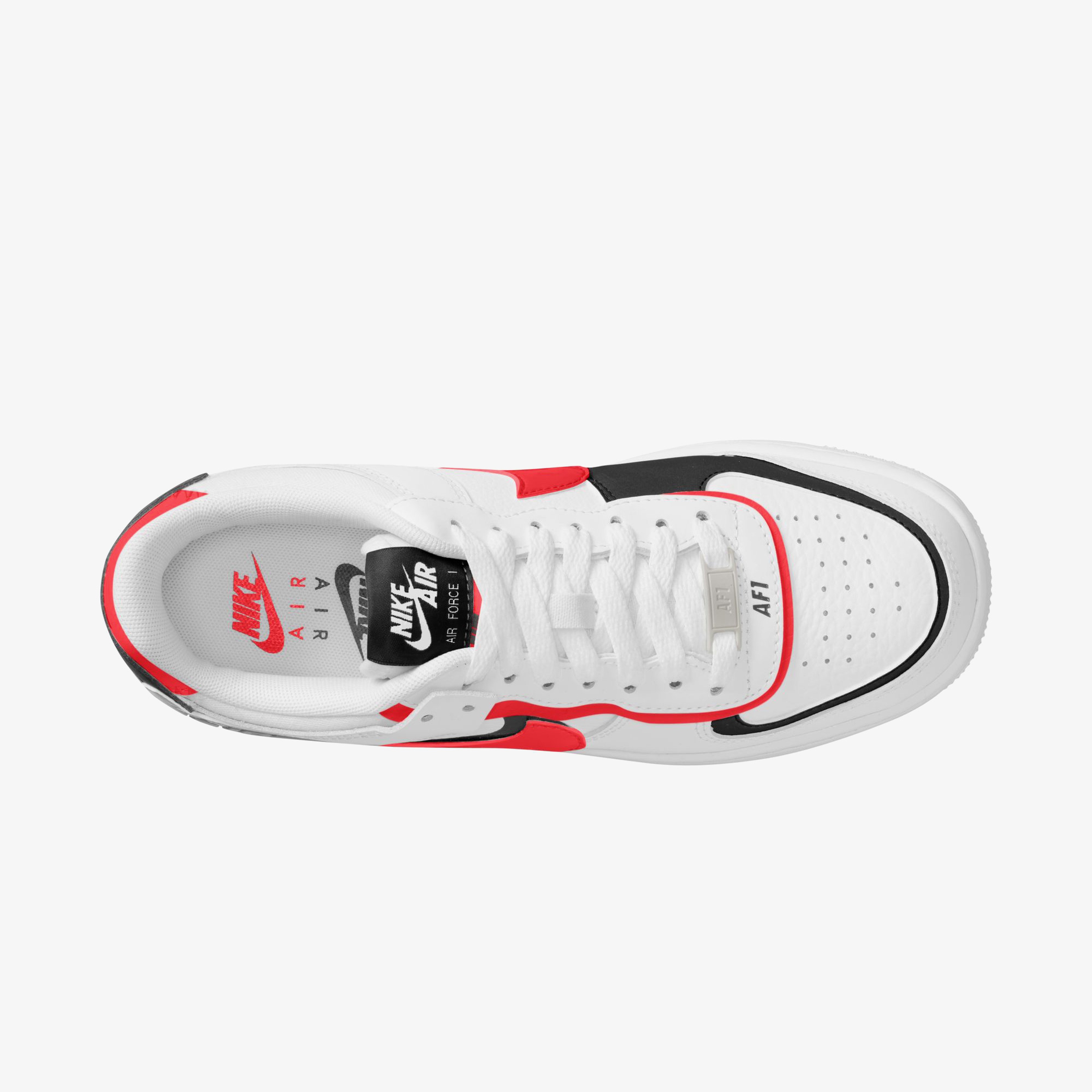 Nike Air Force 1 Shadow "Light Crimson"Unisex Beyaz Sneaker