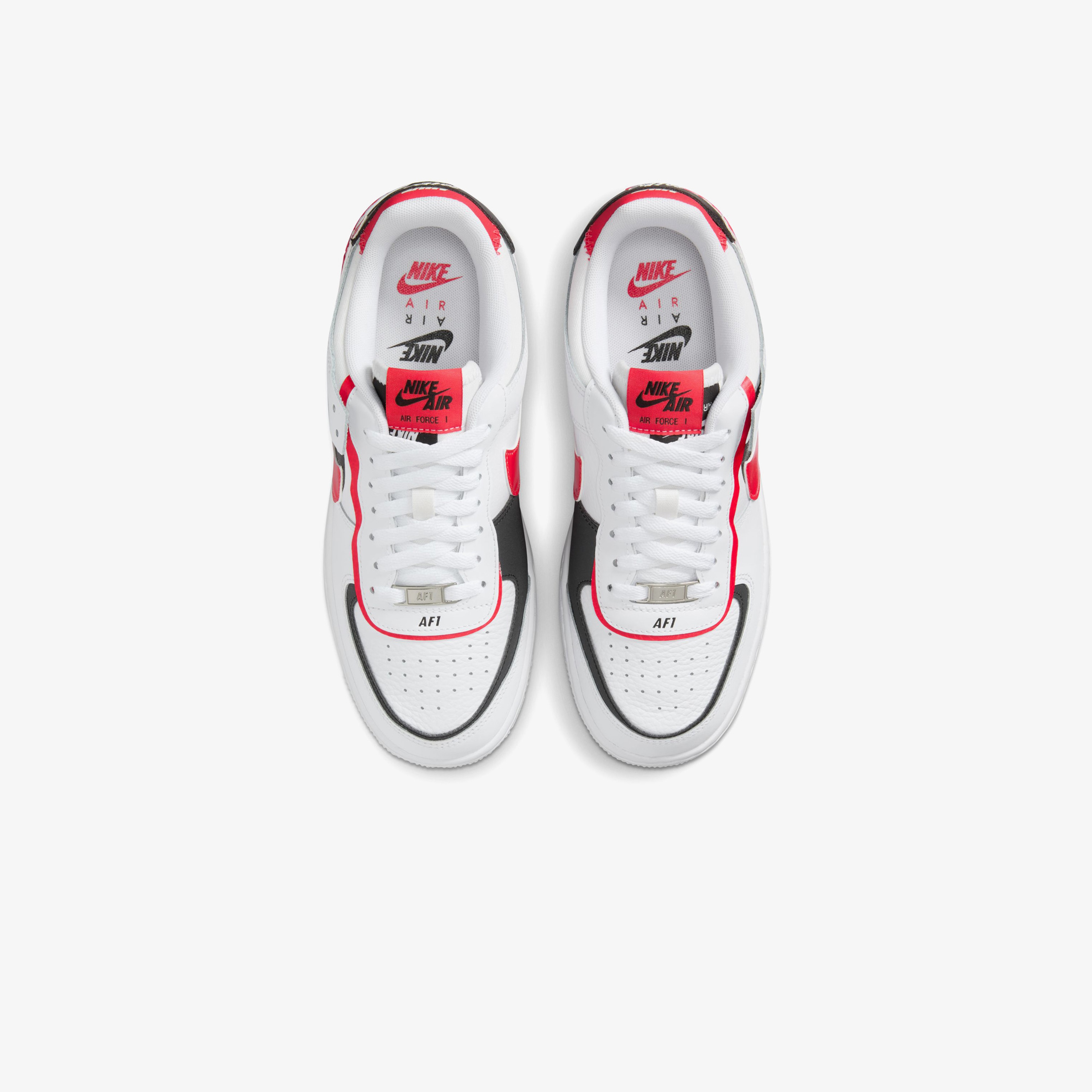 Nike Air Force 1 Shadow "Light Crimson"Unisex Beyaz Sneaker