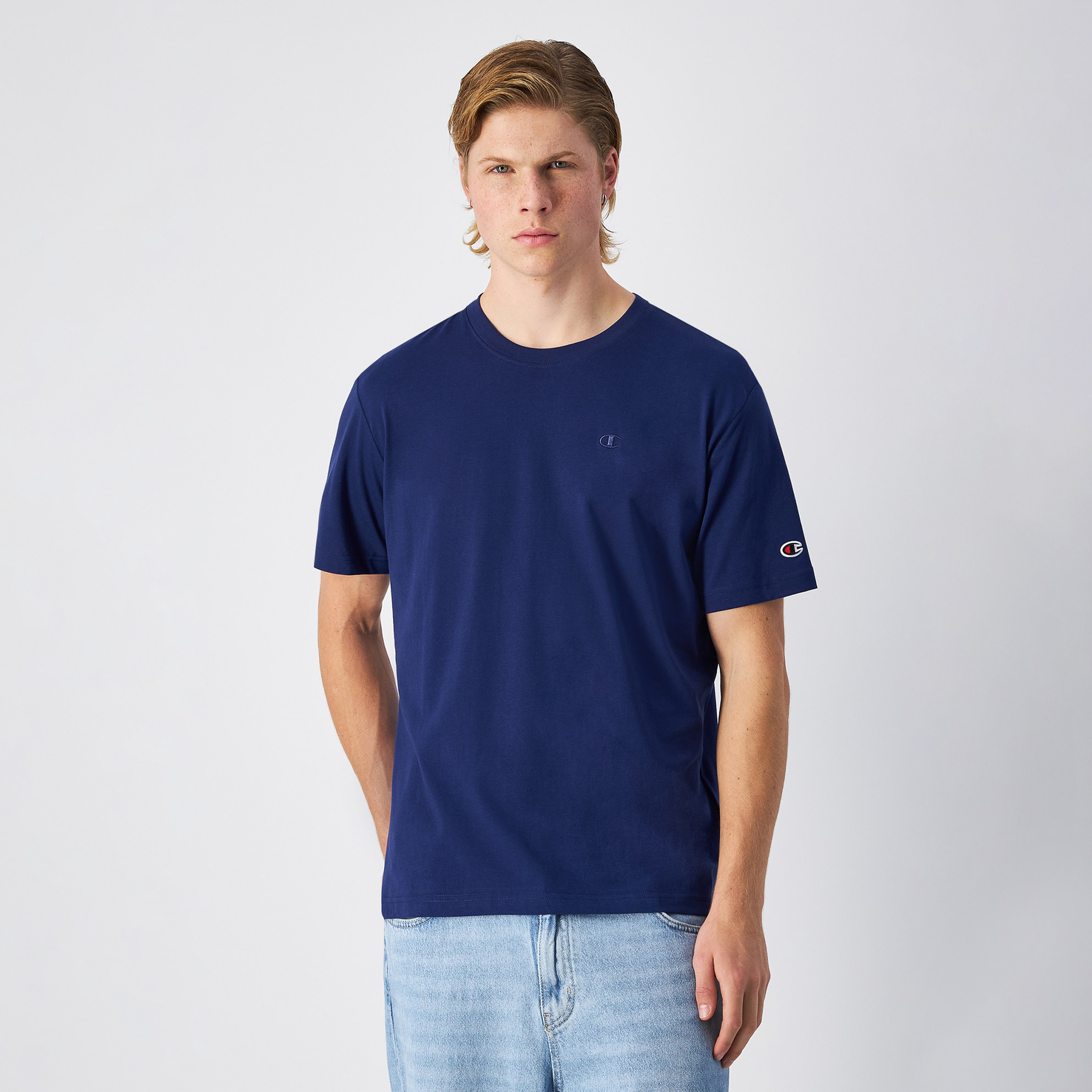 Champion SS Erkek Lacivert T-Shirt