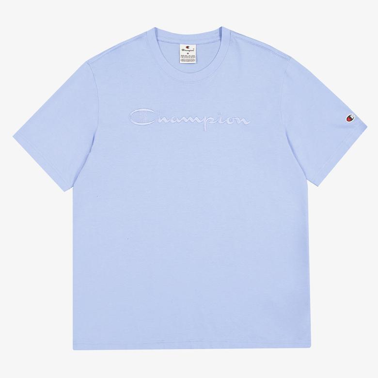 Champion SS Erkek Mavi T-Shirt