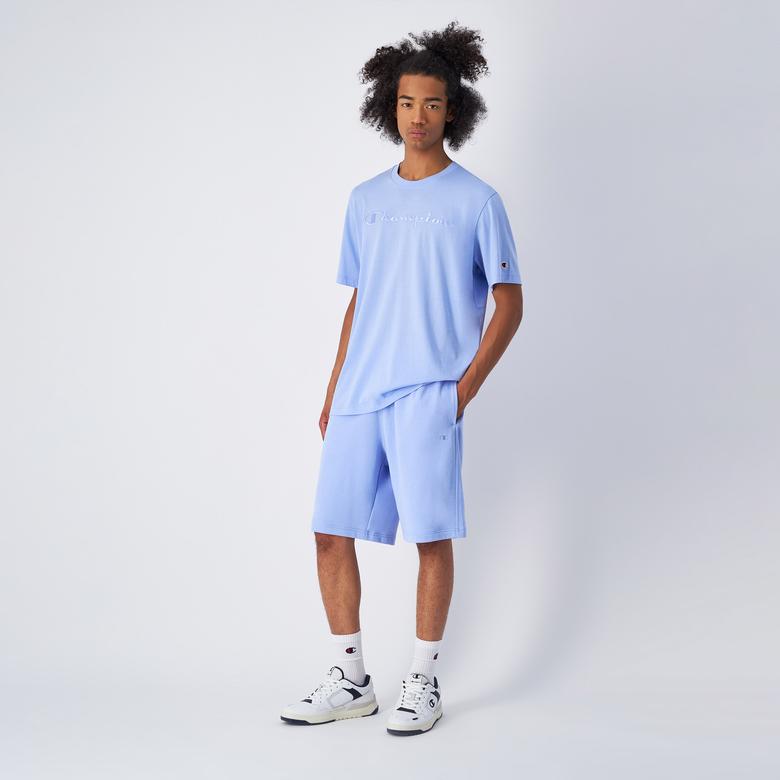 Champion SS Erkek Mavi T-Shirt