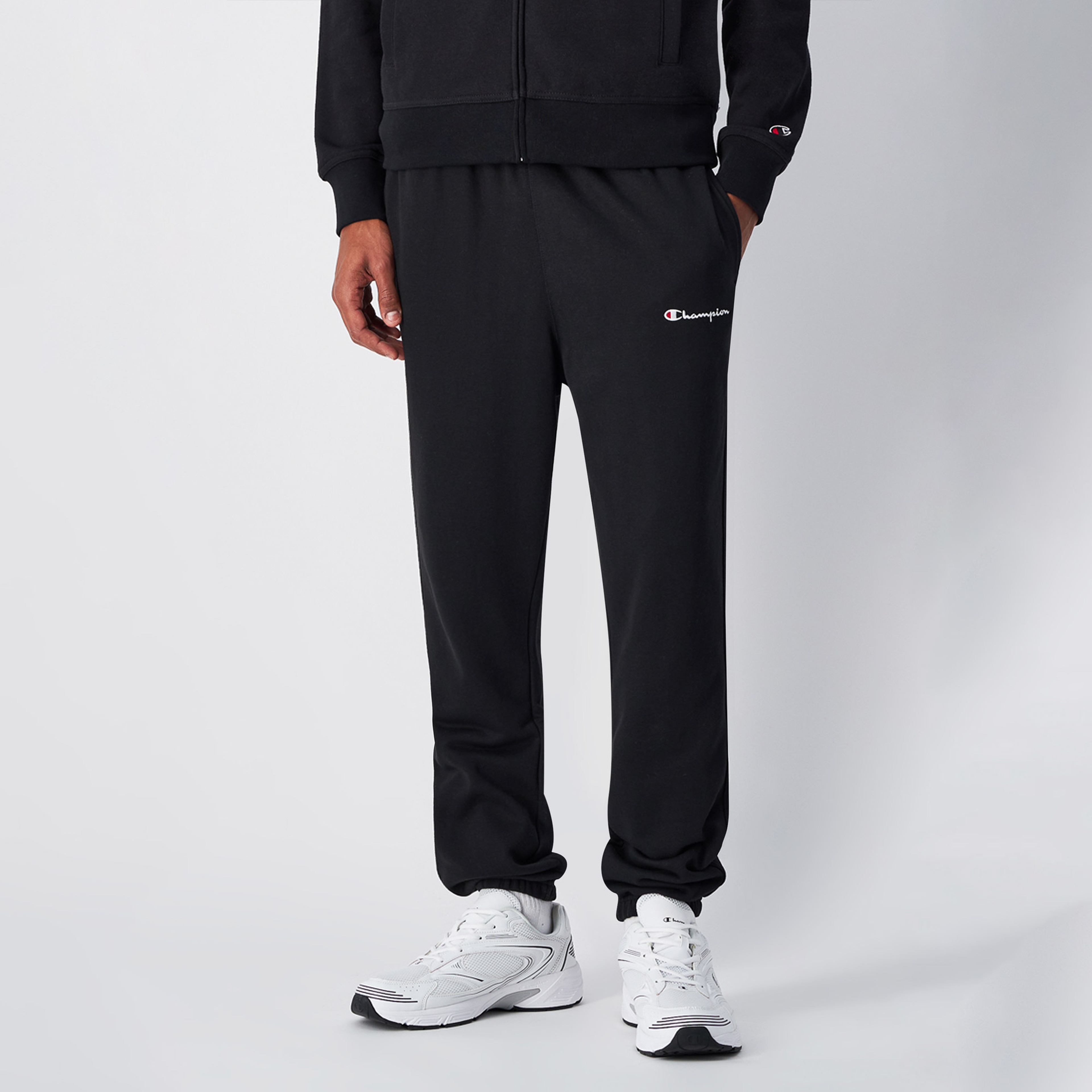 Champion Elastic Cuffs Erkek Siyah Eşofman Altı