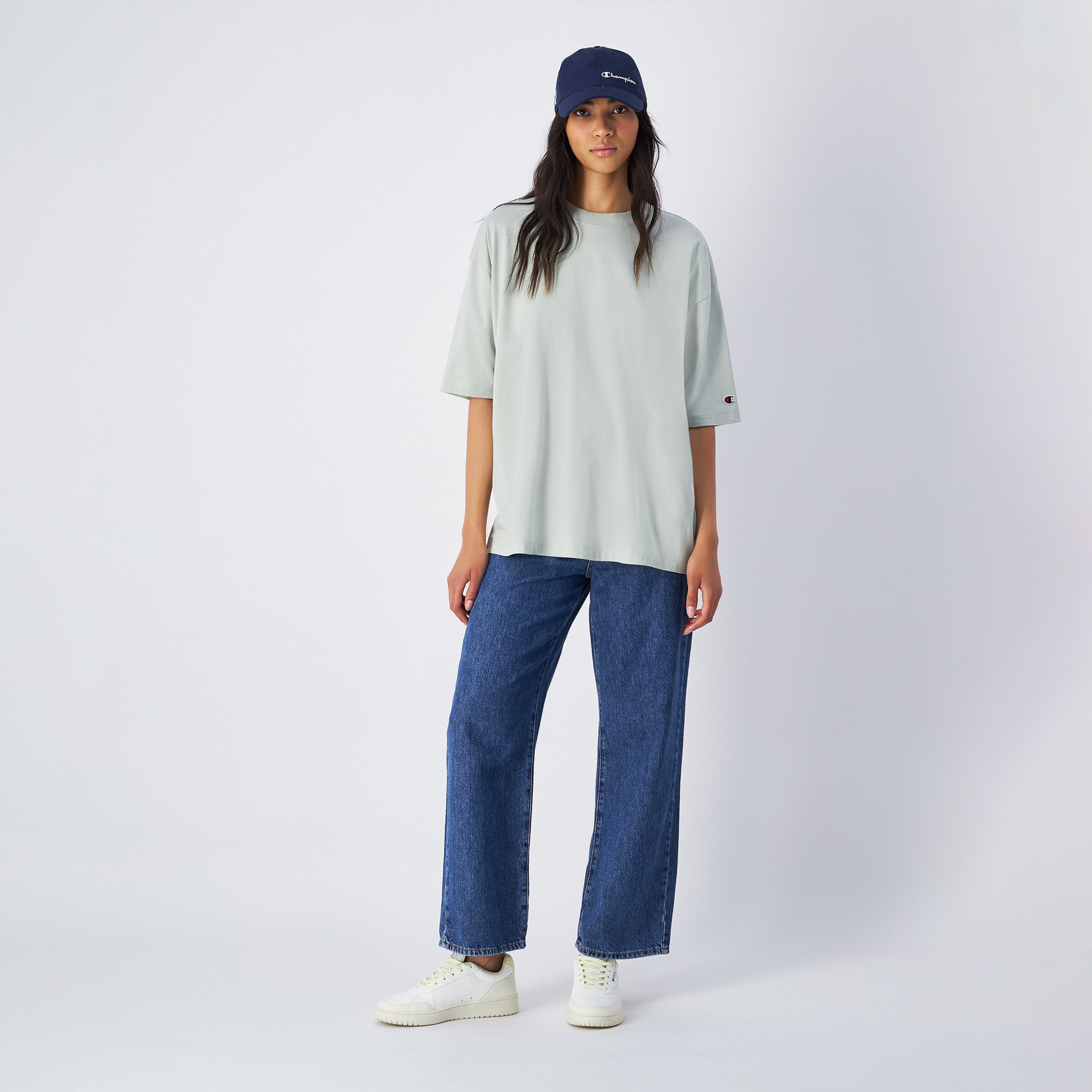 Champion SS Kadın Yeşil T-Shirt