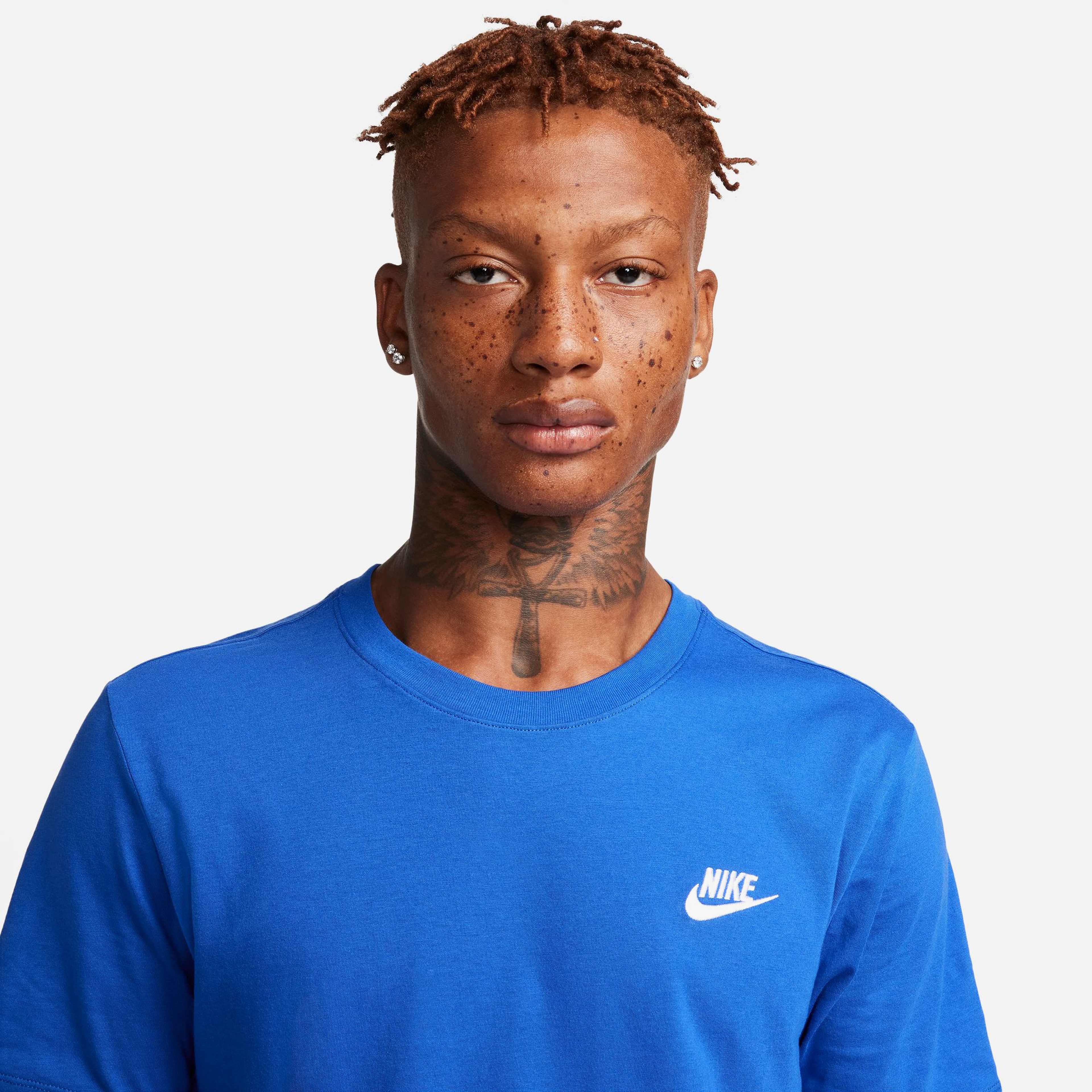 Nike Sportswear Club Erkek Mavi T-Shirt