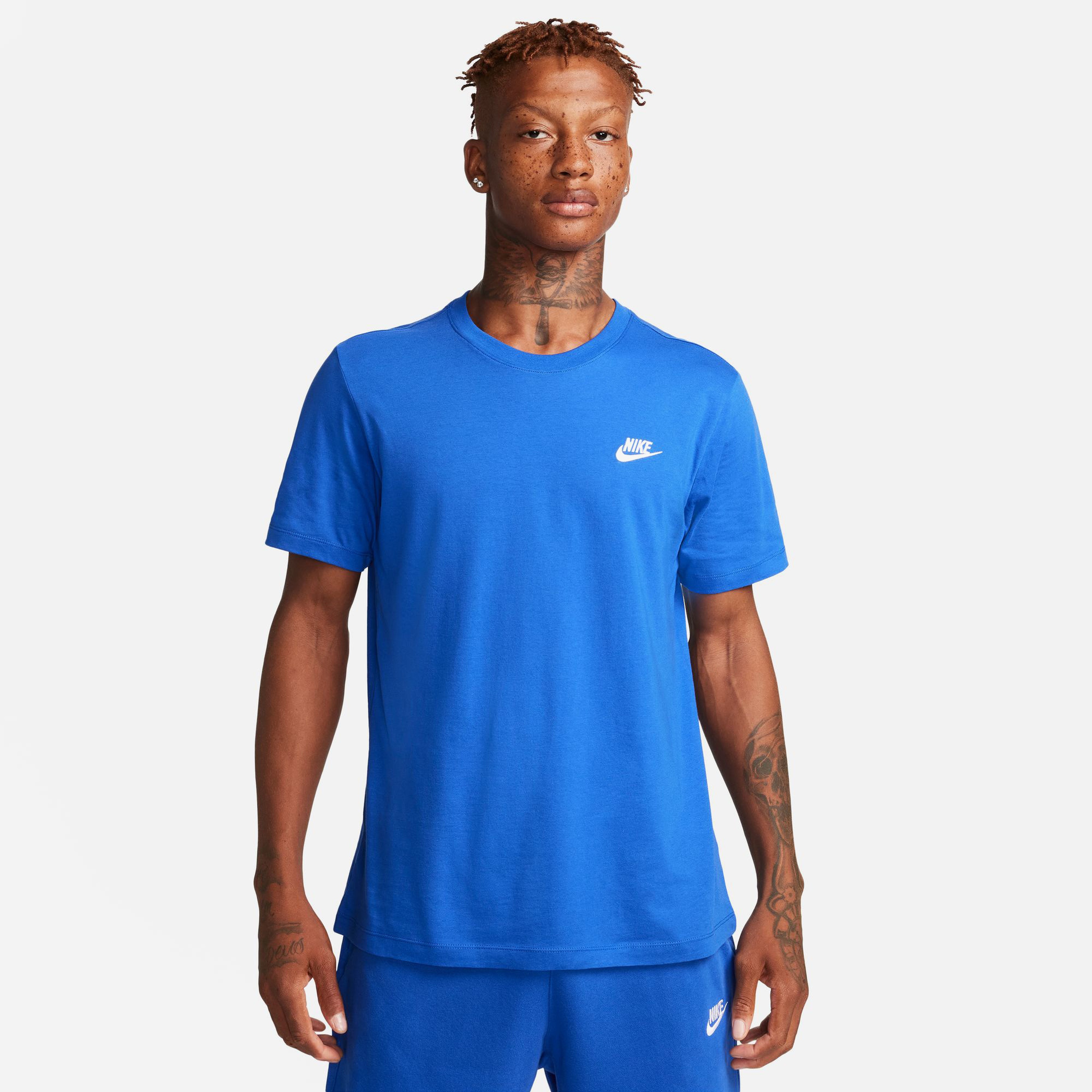 Nike Sportswear Club Erkek Mavi T-Shirt