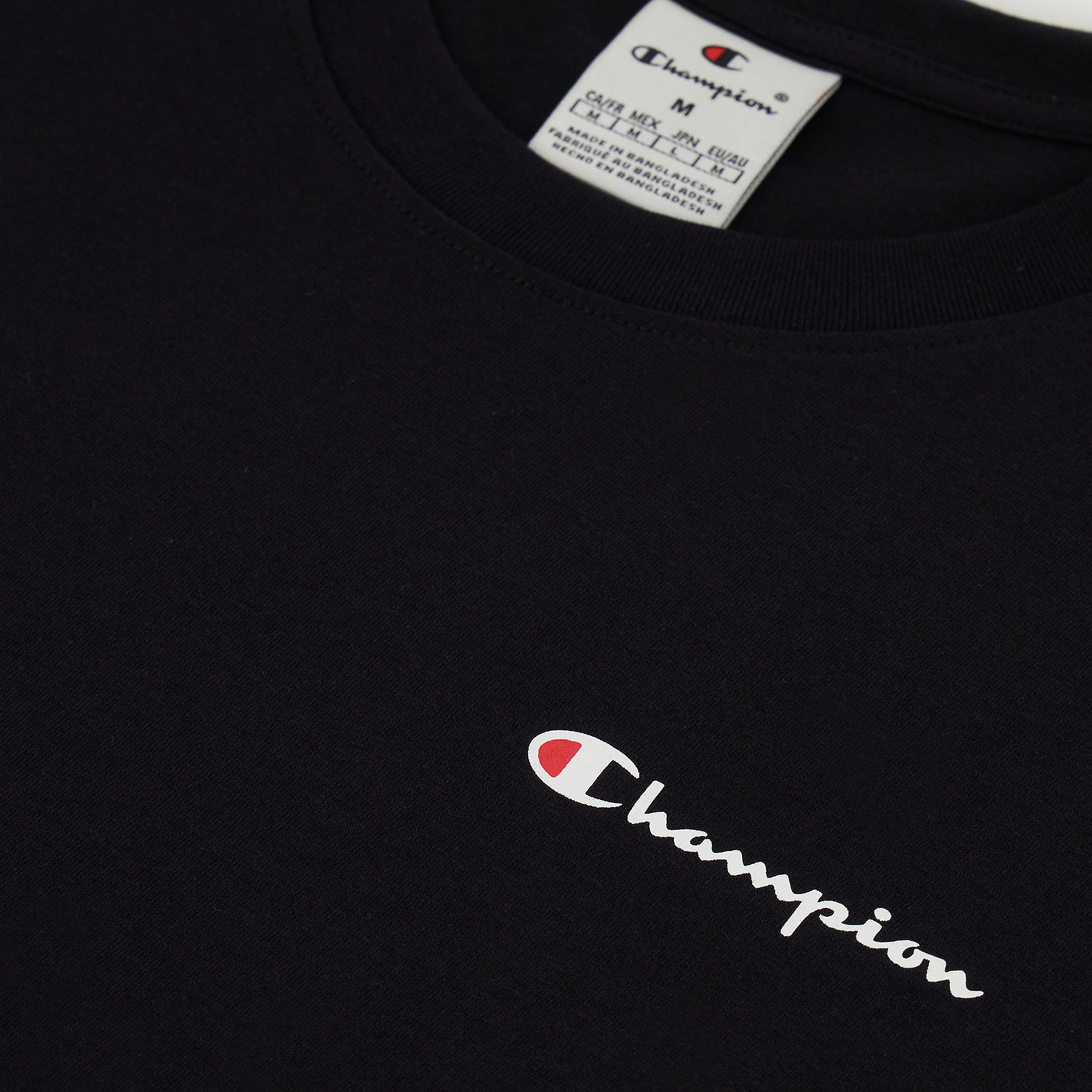 Champion Icons SS Erkek Siyah T-Shirt