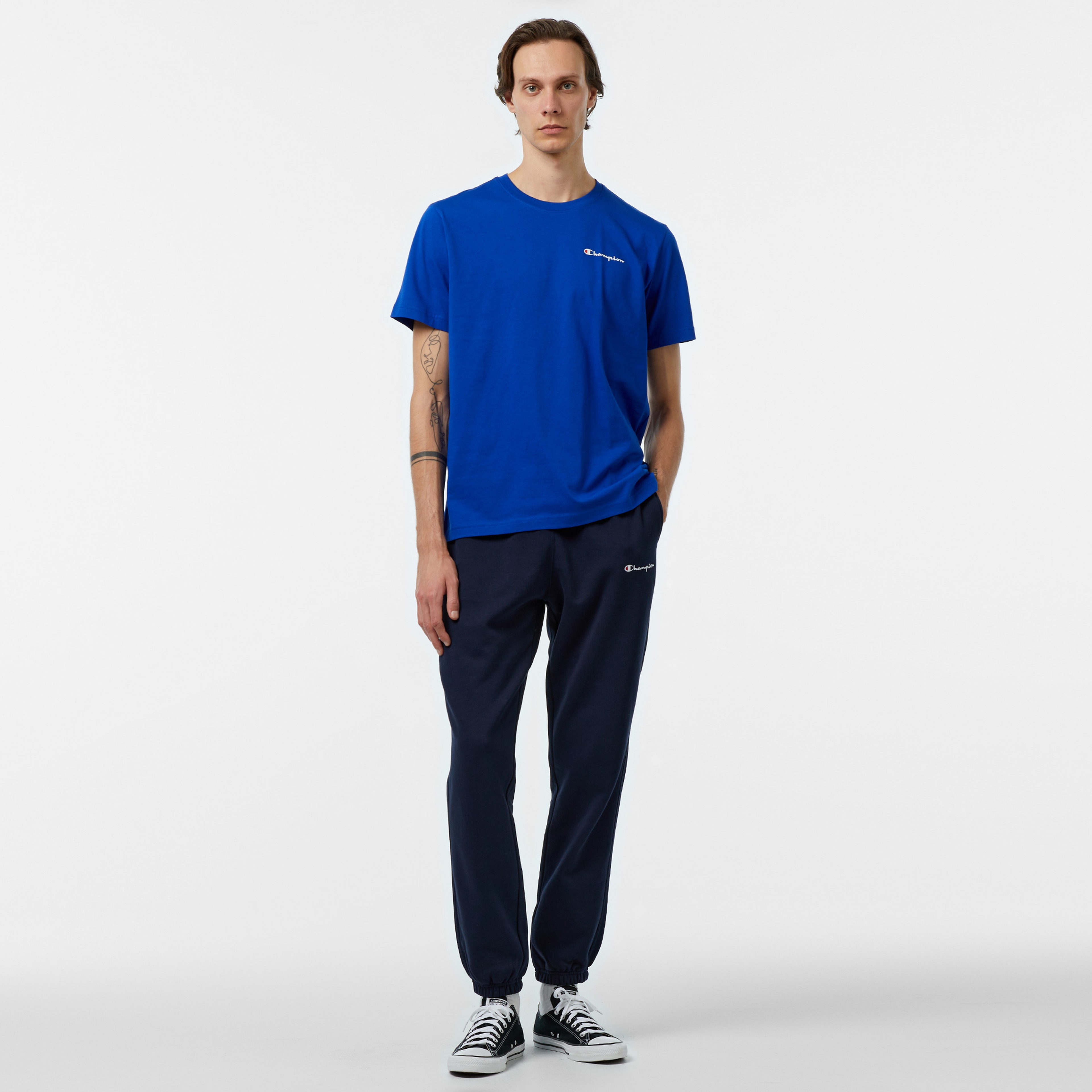 Champion Icons SS Erkek Mavi T-Shirt