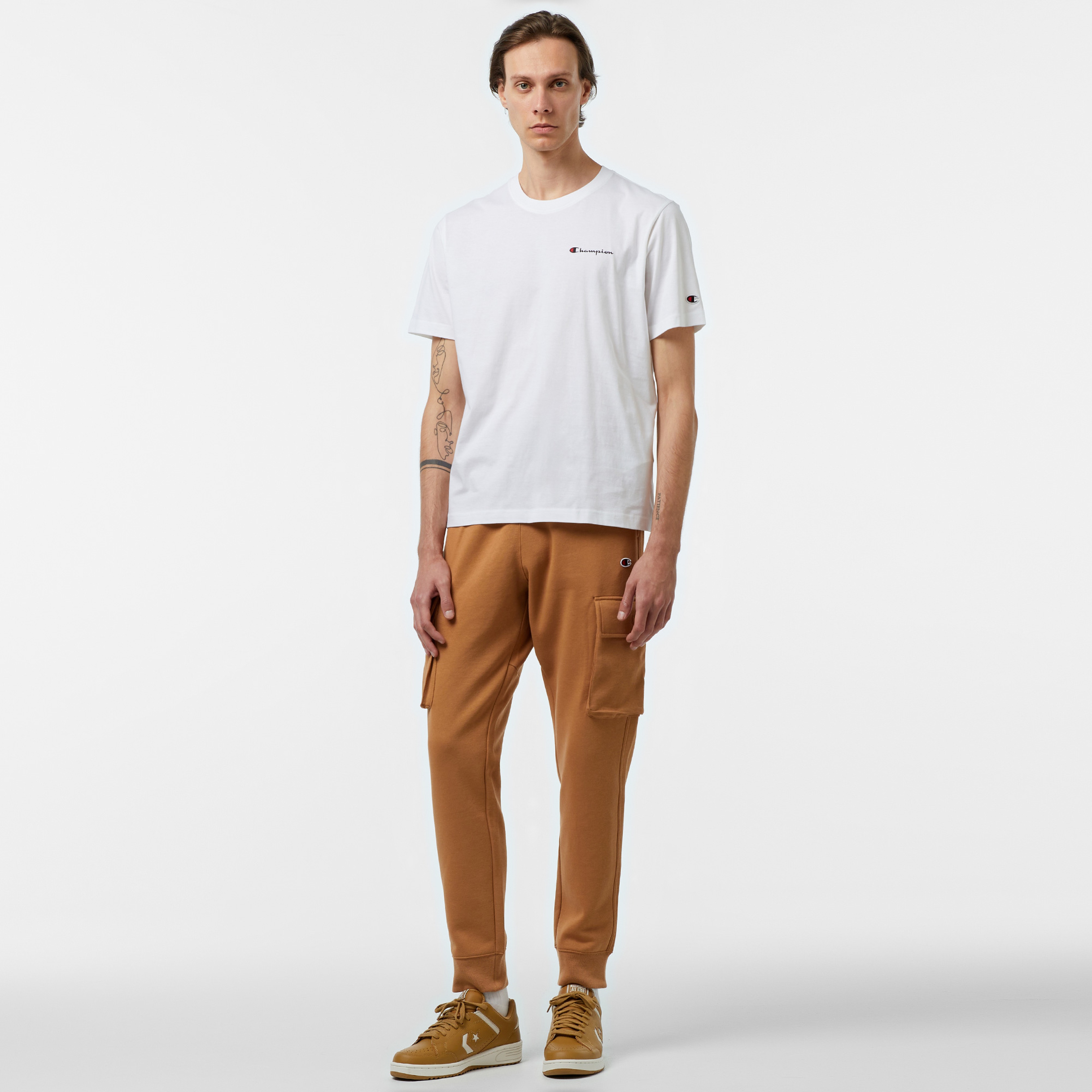 Champion Icons SS Erkek Beyaz T-Shirt