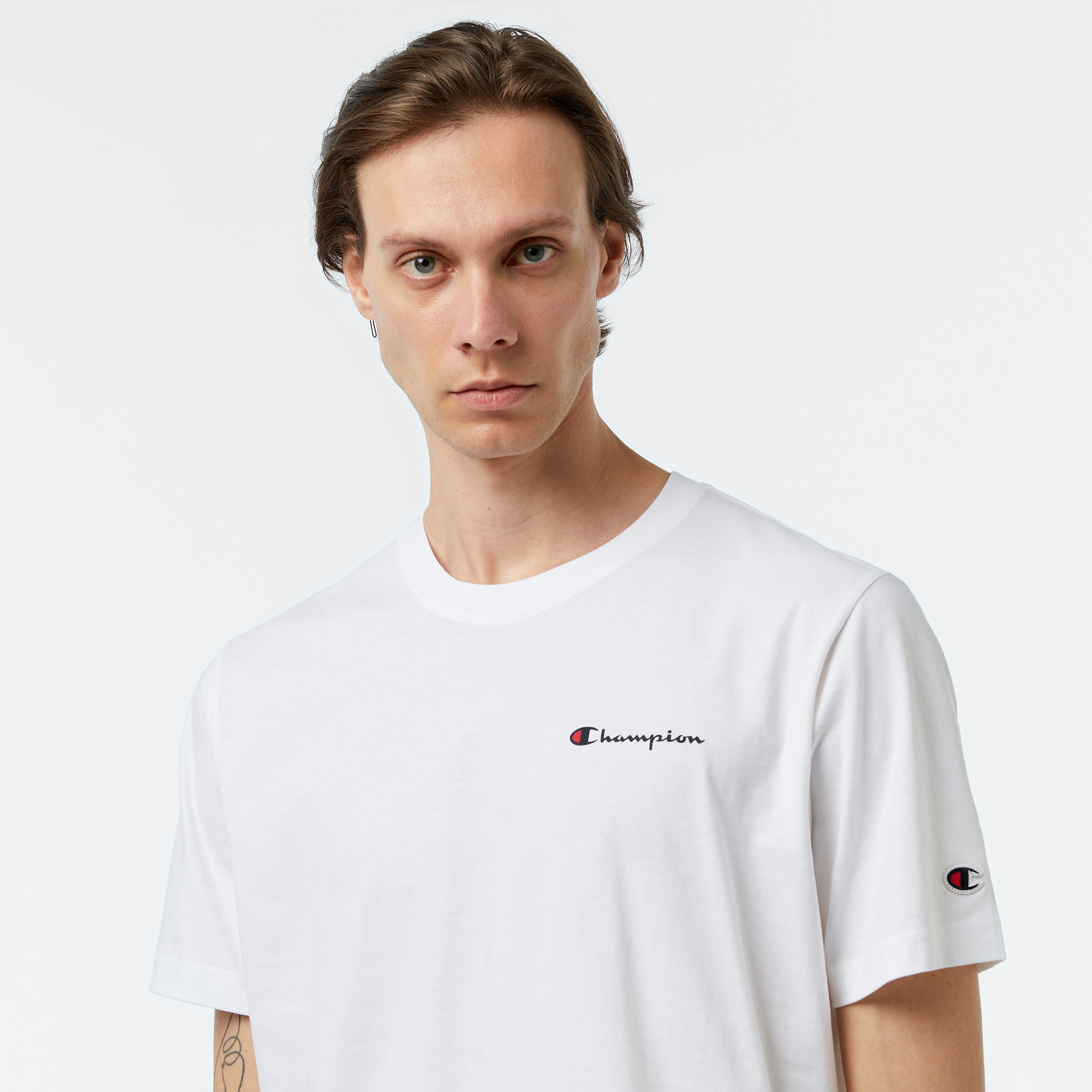 Champion Icons SS Erkek Beyaz T-Shirt