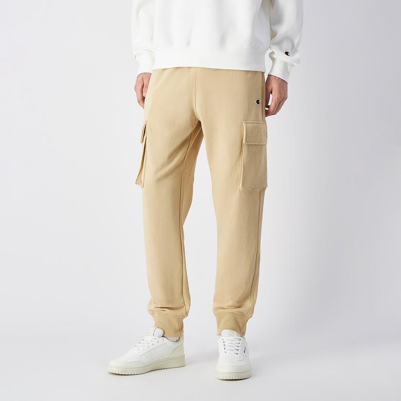 Champion Rib Cuff Erkek Bej Eşofman Altı