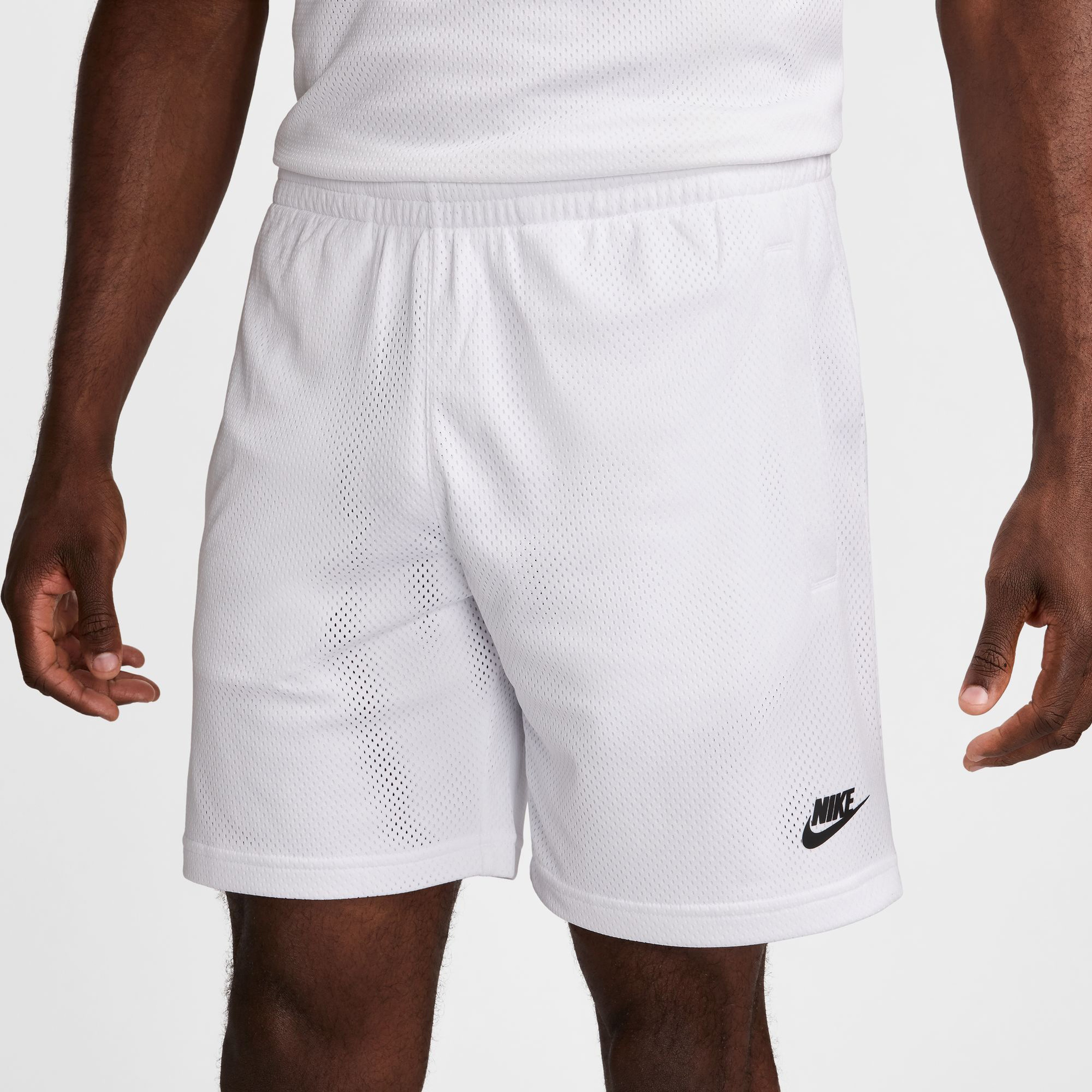 Nike Sportswear Mesh Erkek Beyaz Şort