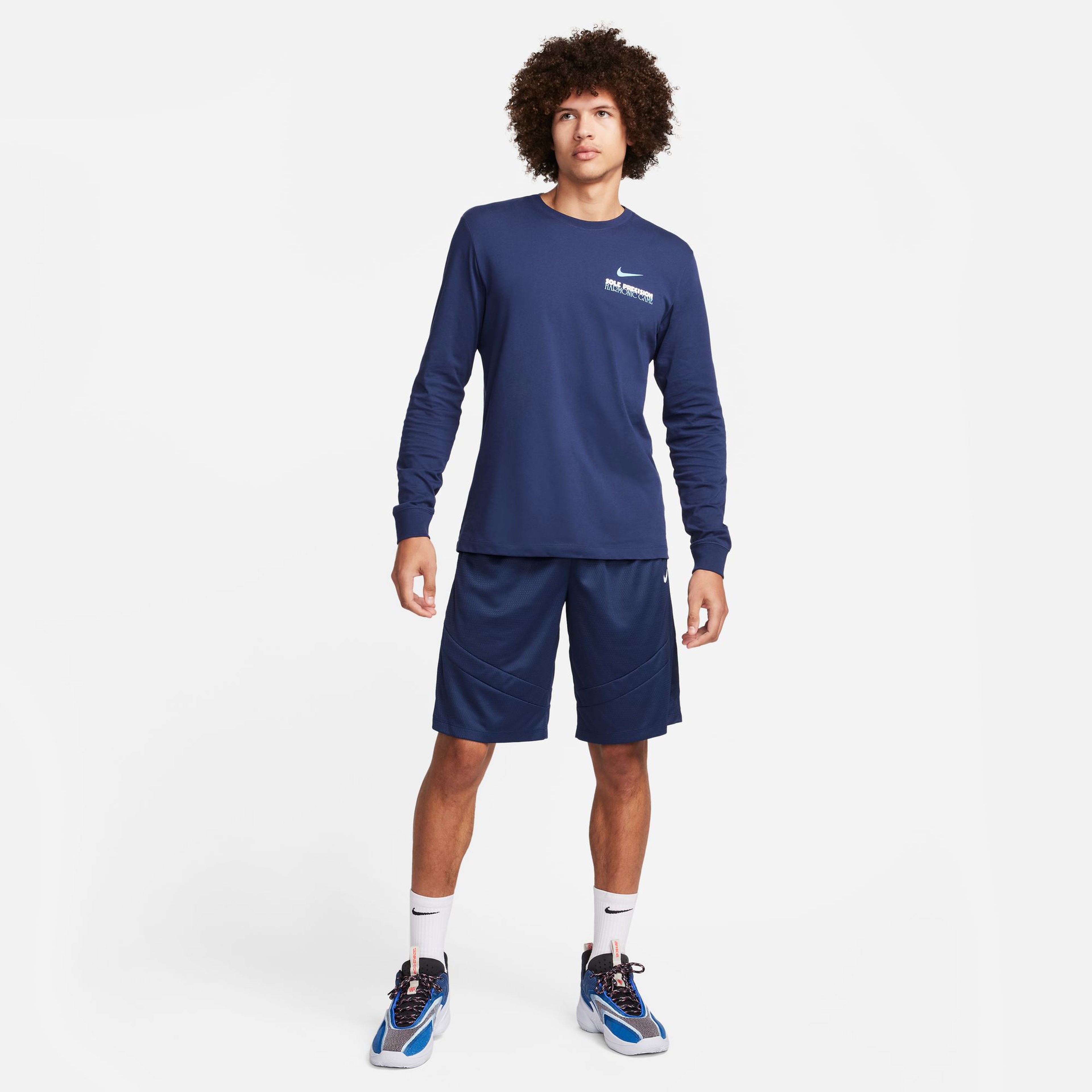 Nike Dri Fit Icon Erkek Mavi Basketbol Şortu