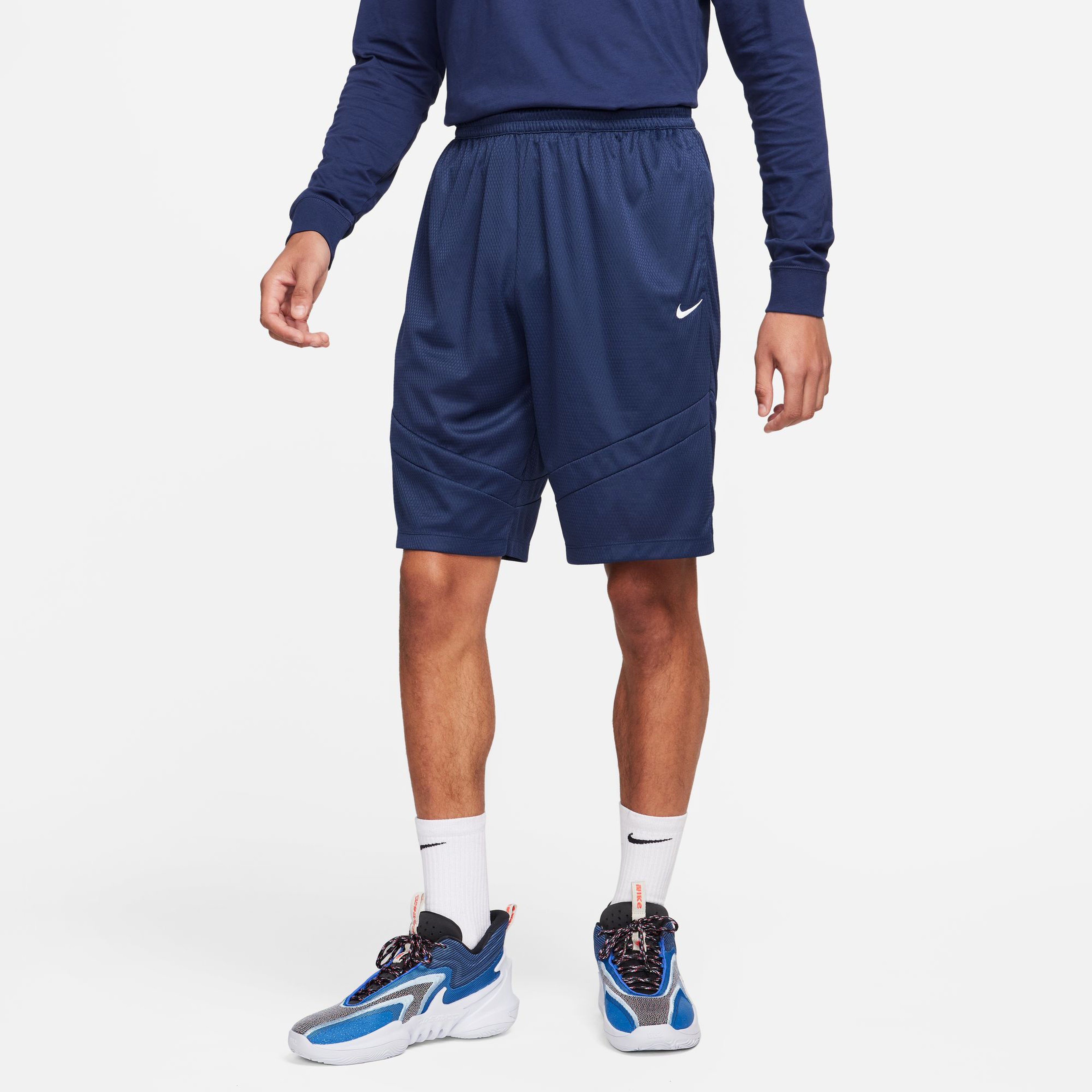 Nike Dri Fit Icon Erkek Mavi Basketbol Şortu