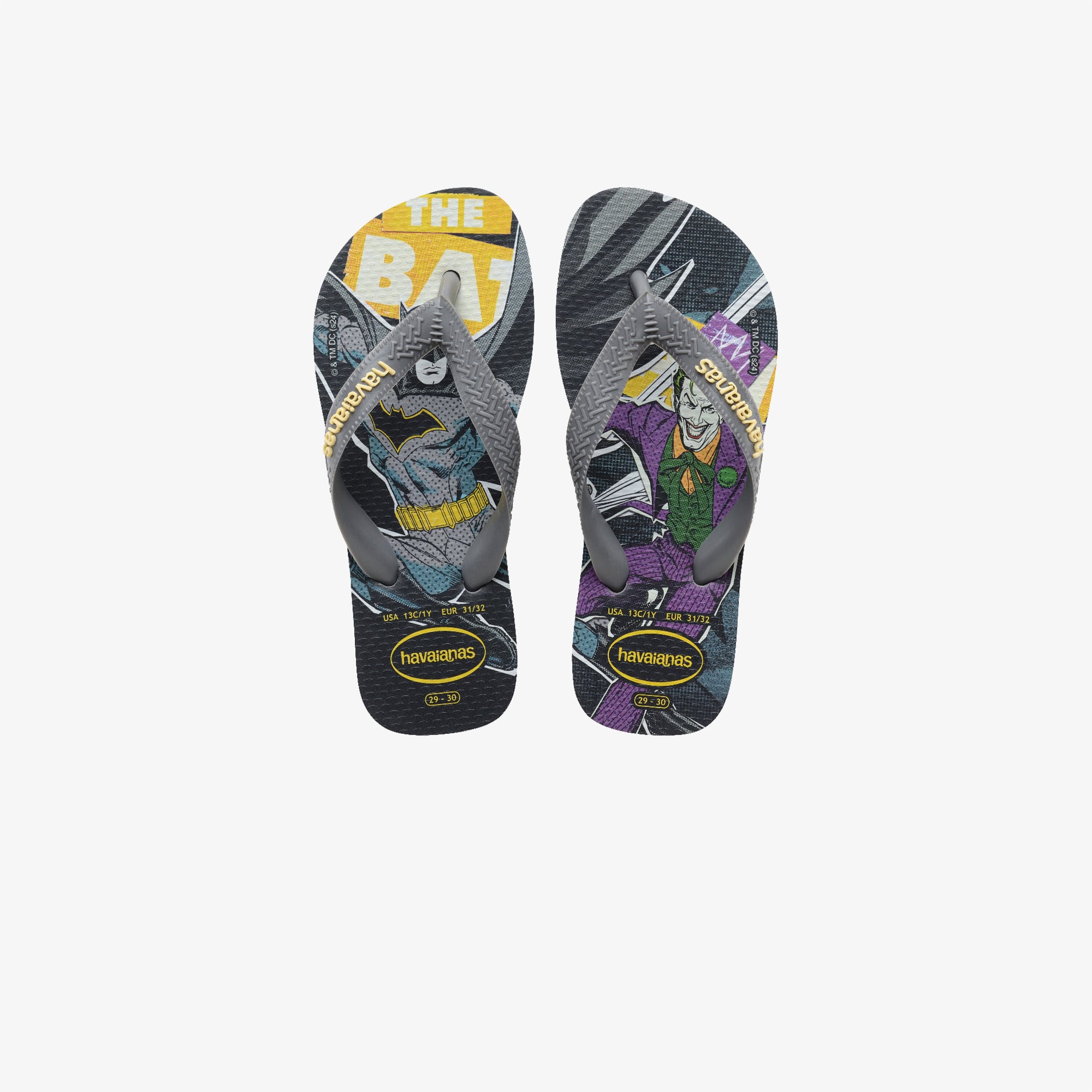 Havaianas DC Heroes:Batman Top Çocuk Gri Terlik