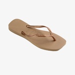 Havaianas Slim Square Metallic Logo Kadın Sarı Terlik