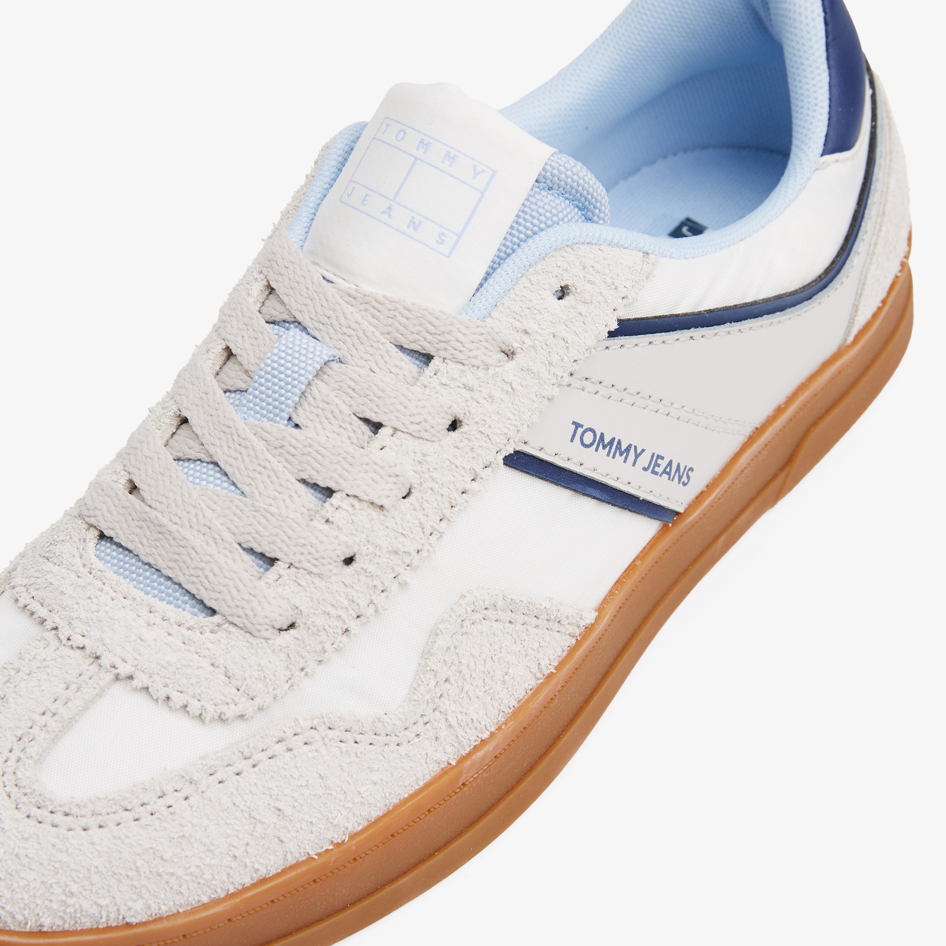 Tommy Hilfiger The Greenwich Mix Media Kadın Gri Spor Ayakkabı