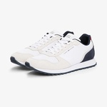 Tommy Hilfiger Suede Logo Erkek Beyaz Sneaker