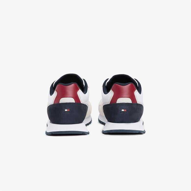 Tommy Hilfiger Suede Logo Erkek Beyaz Sneaker