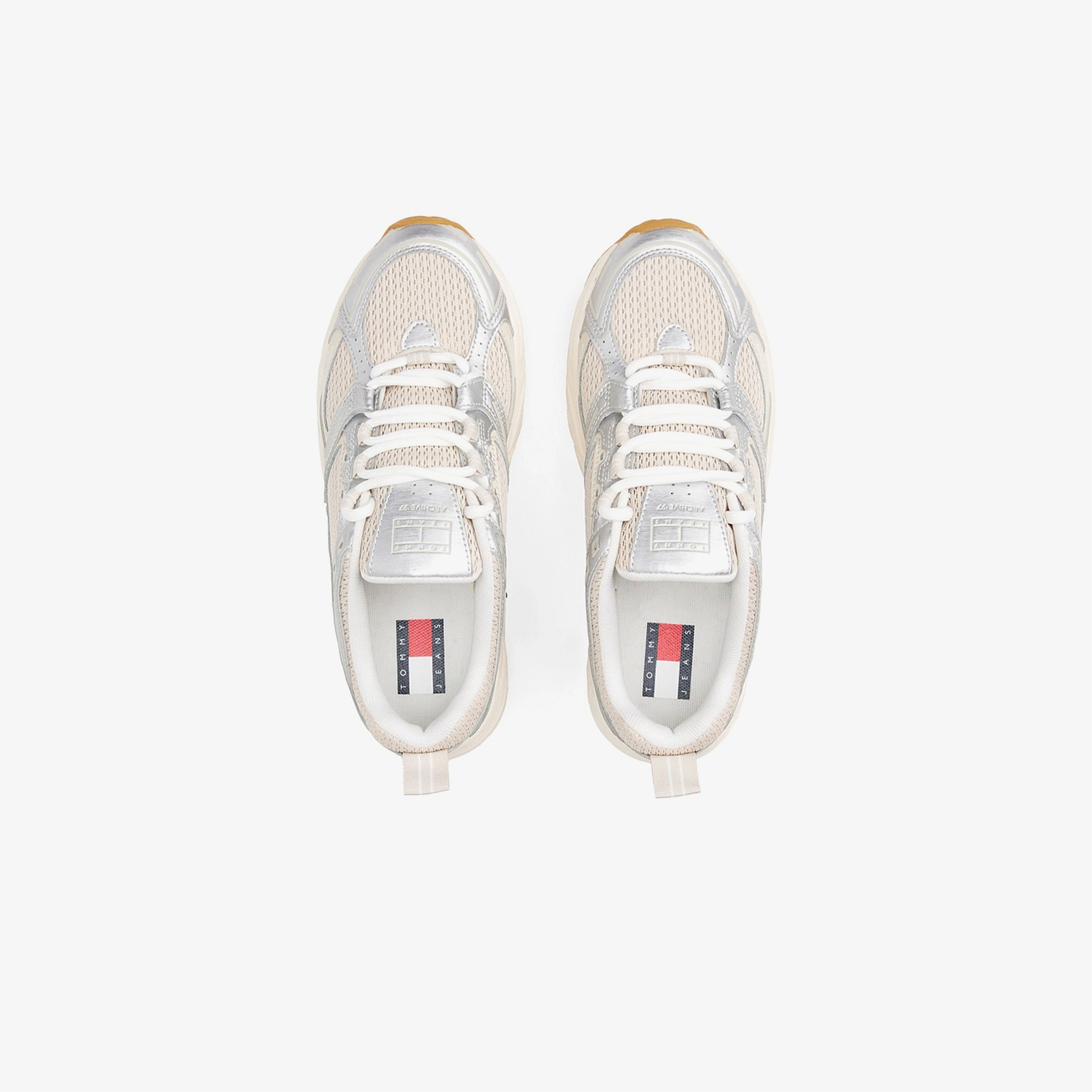 Tommy Hilfiger Archieve 97 Metallic Kadın Bej Sneaker