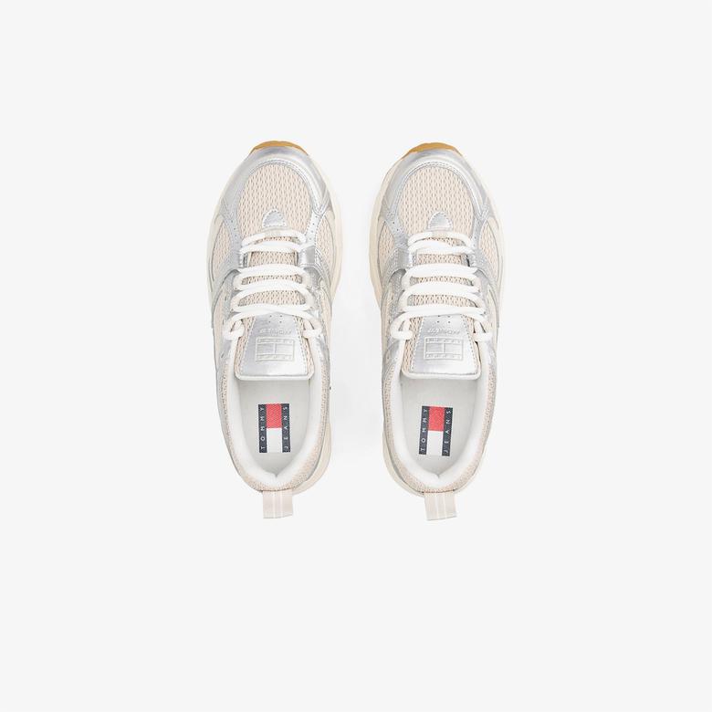 Tommy Hilfiger Archieve 97 Metallic Kadın Bej Sneaker