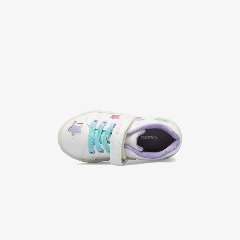 Geox Skylin Bebek Işıklı Beyaz Spor Ayakkabı
