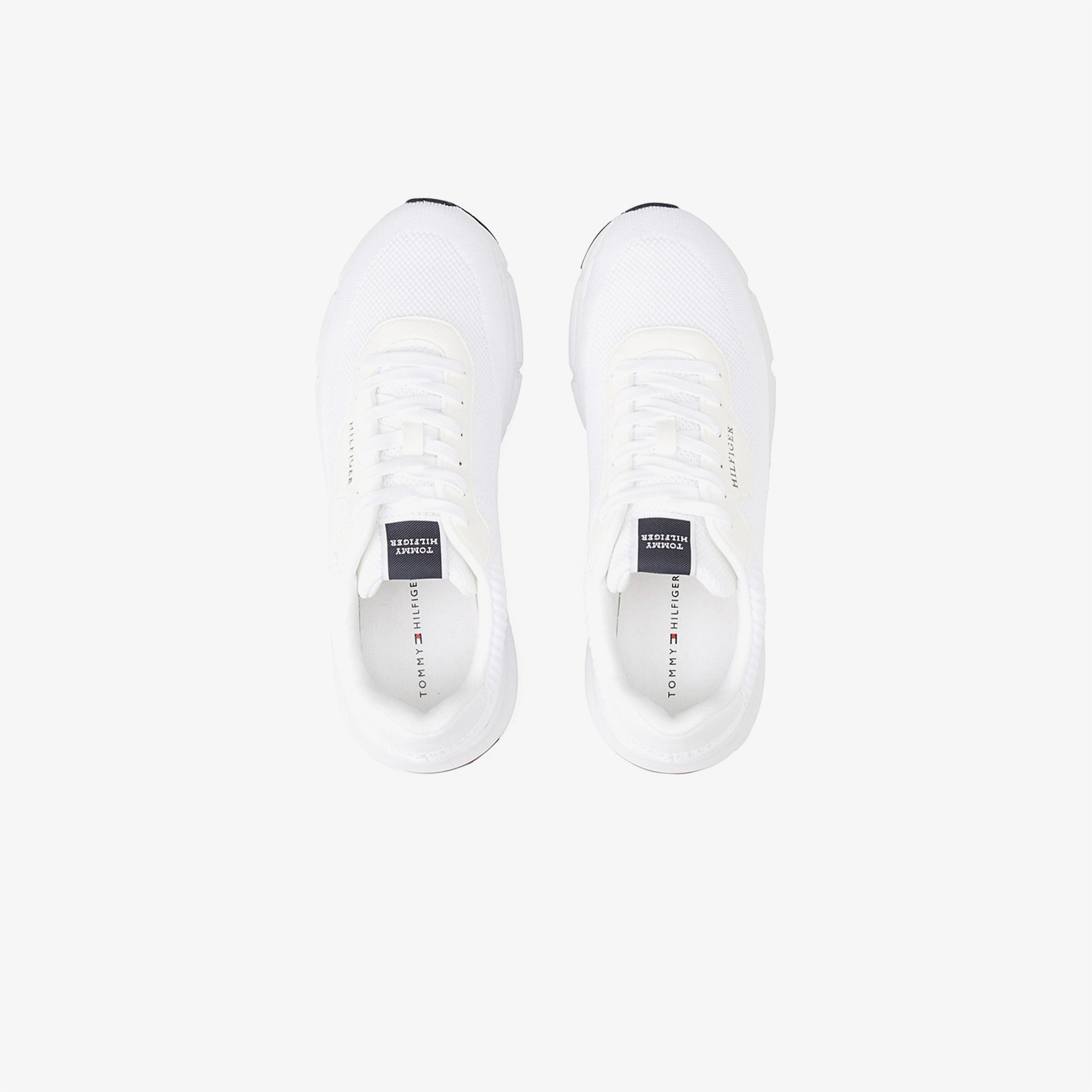 Tommy Hilfiger Lightweight Rwb Knit Erkek Beyaz Sneaker