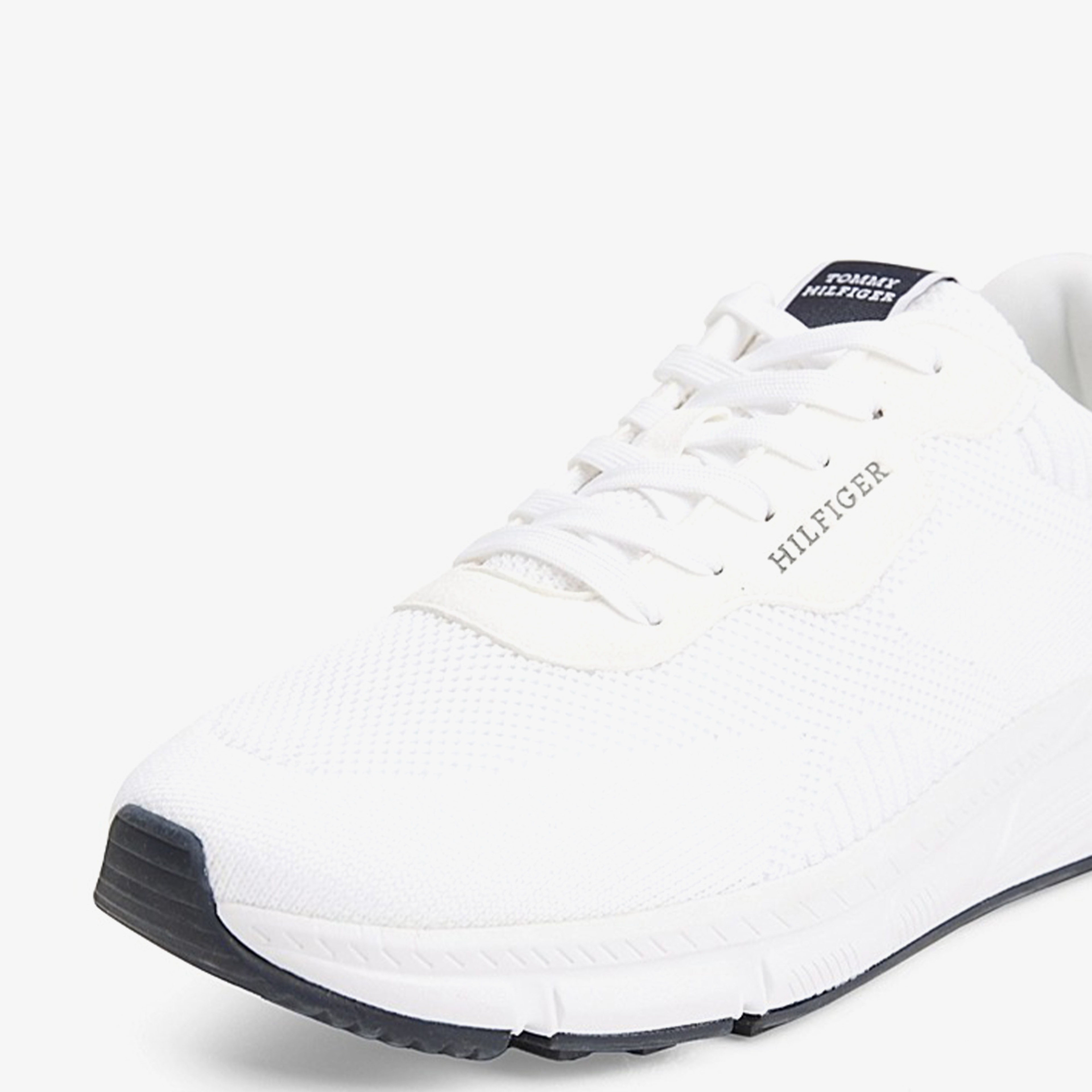 Tommy Hilfiger Lightweight Rwb Knit Erkek Beyaz Sneaker