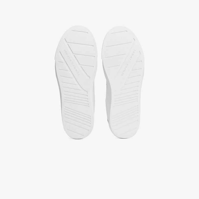 Tommy Hilfiger Cupset Leather Summer Erkek Beyaz Sneaker