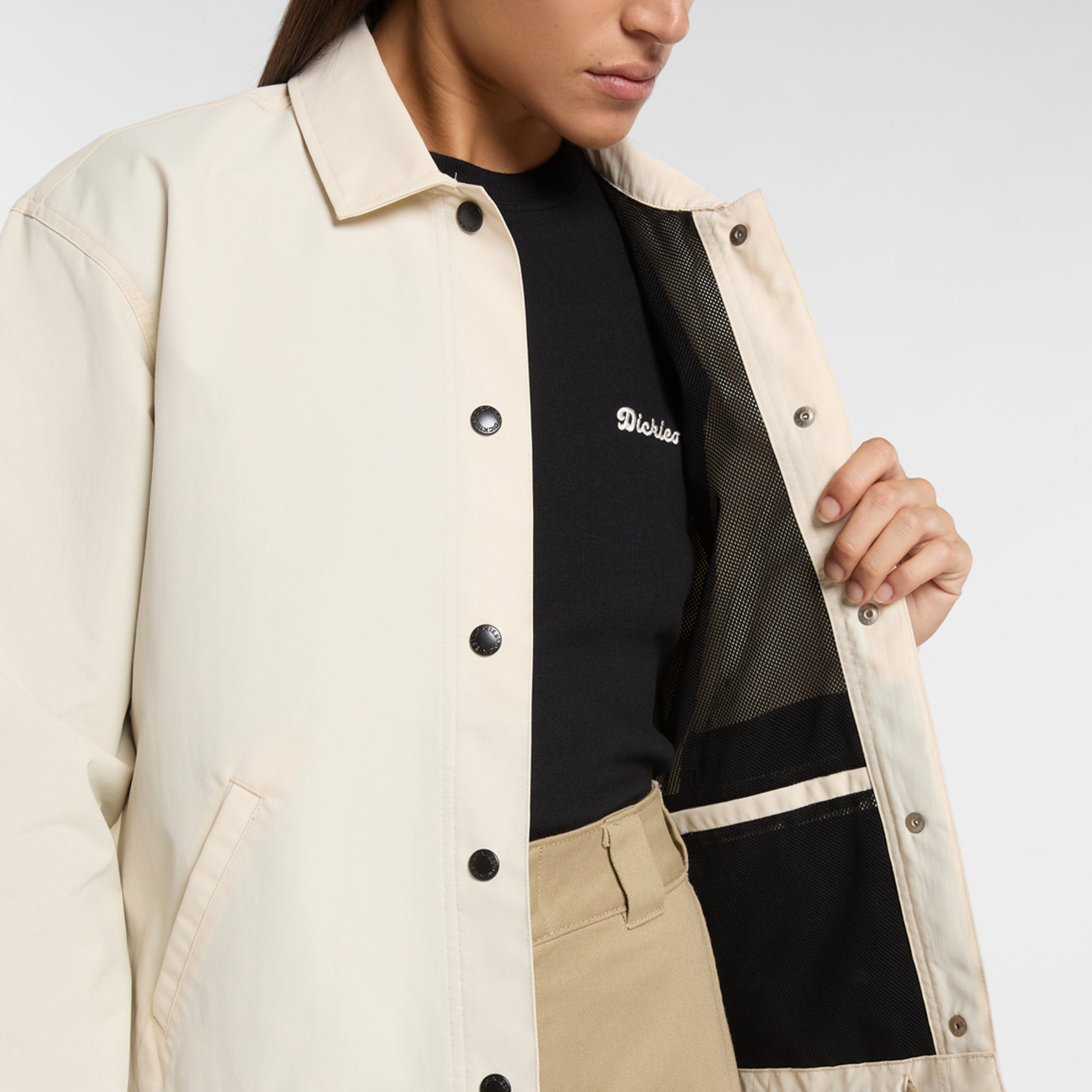 Dickies Oakport Cropped Kadın Bej Ceket