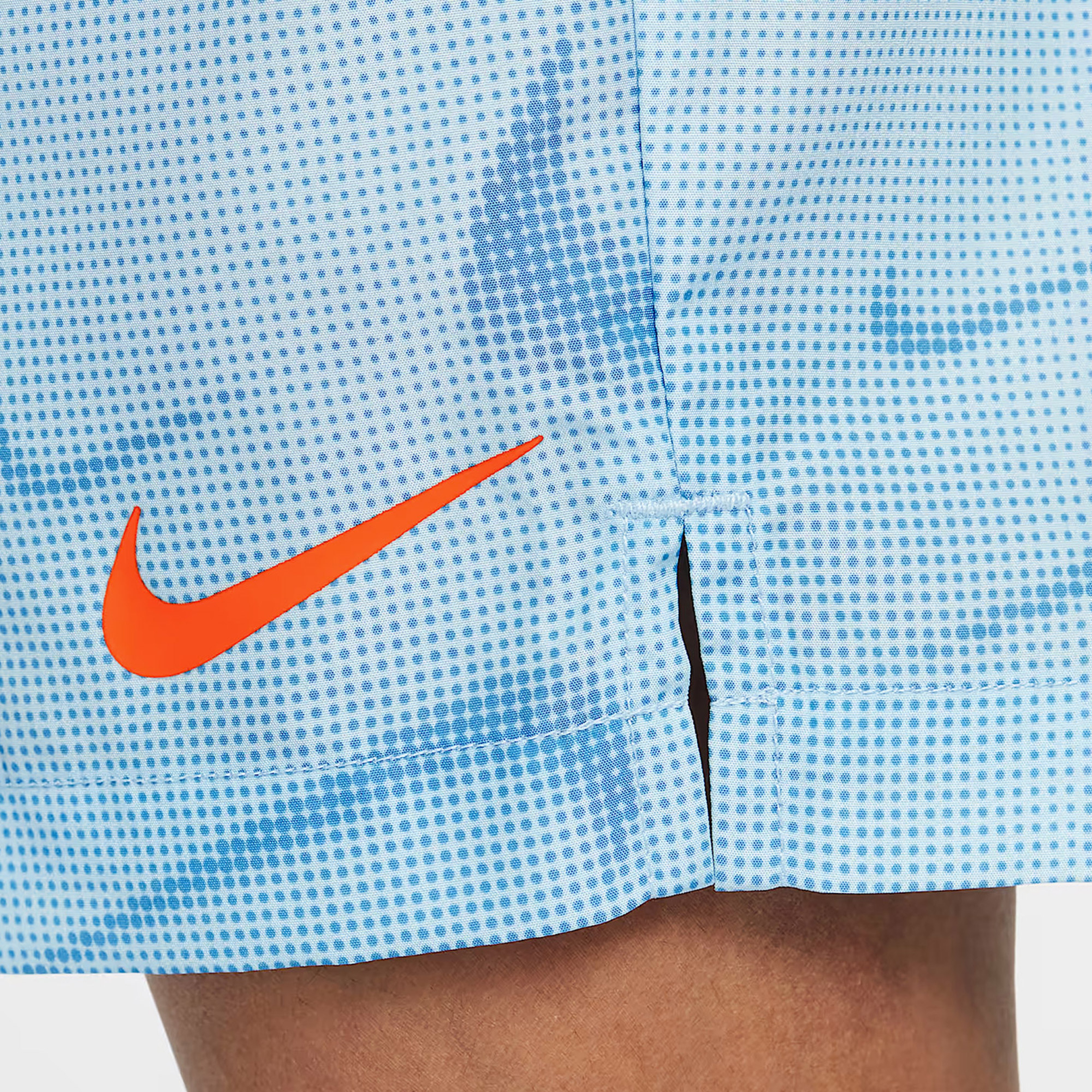 Nike Dri-Fit Rhythm Printed Çocuk Mavi Şort Takımı