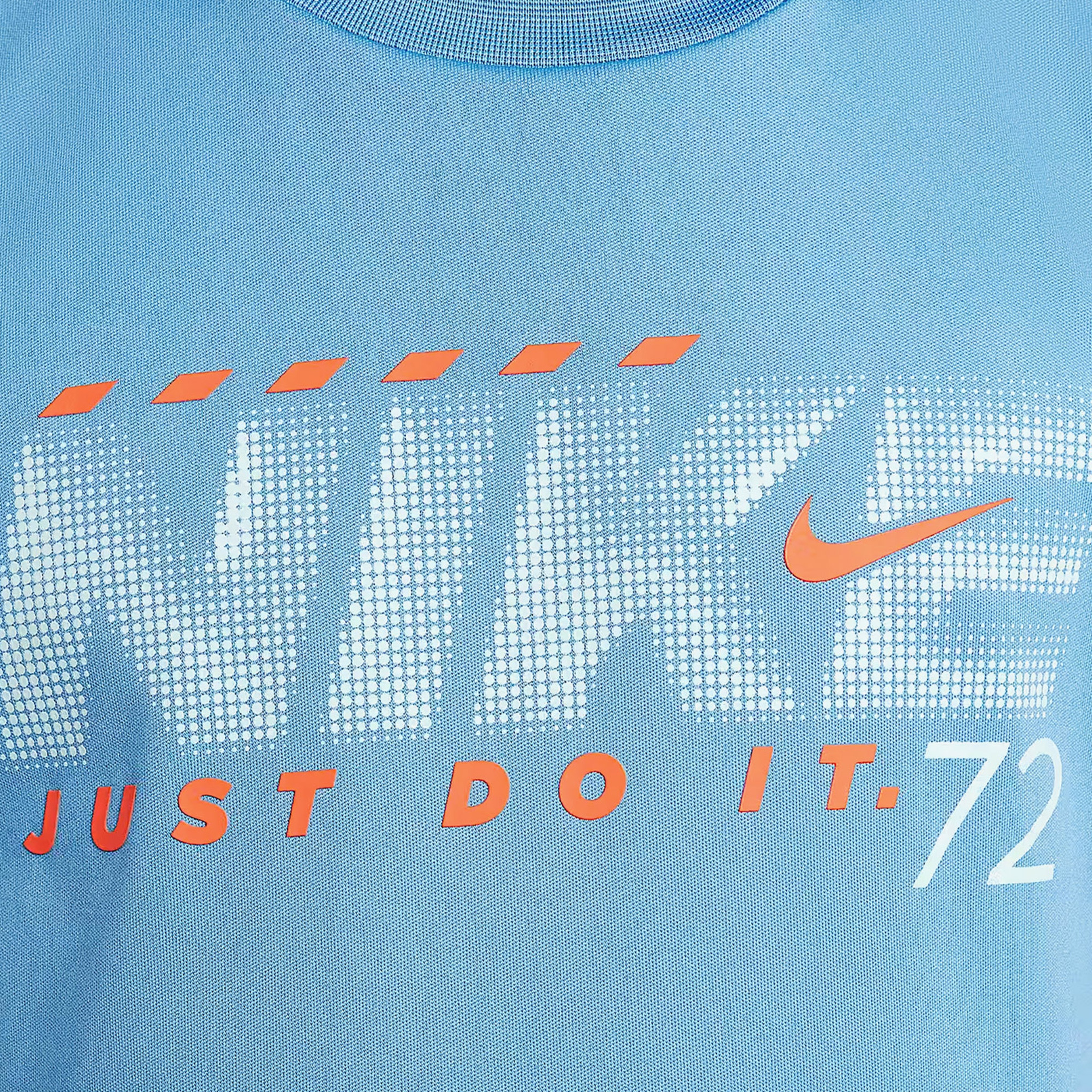 Nike Dri-Fit Rhythm Printed Çocuk Mavi Şort Takımı