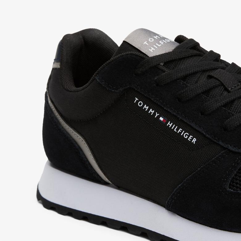Tommy Hilfiger Suede Erkek Siyah Spor Ayakkabı