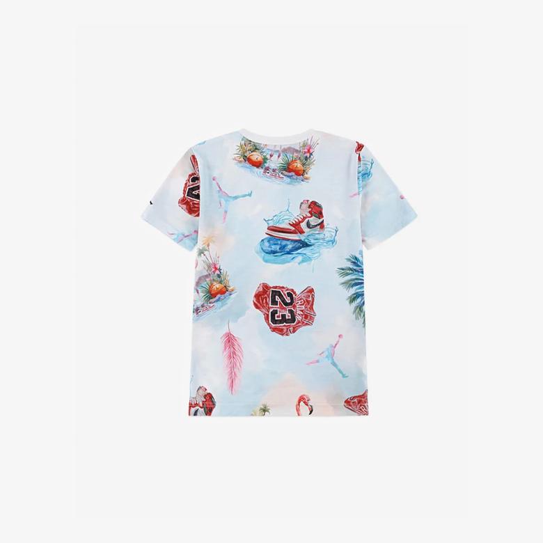 Jordan Flamingo Aop Çocuk Beyaz T-Shirt