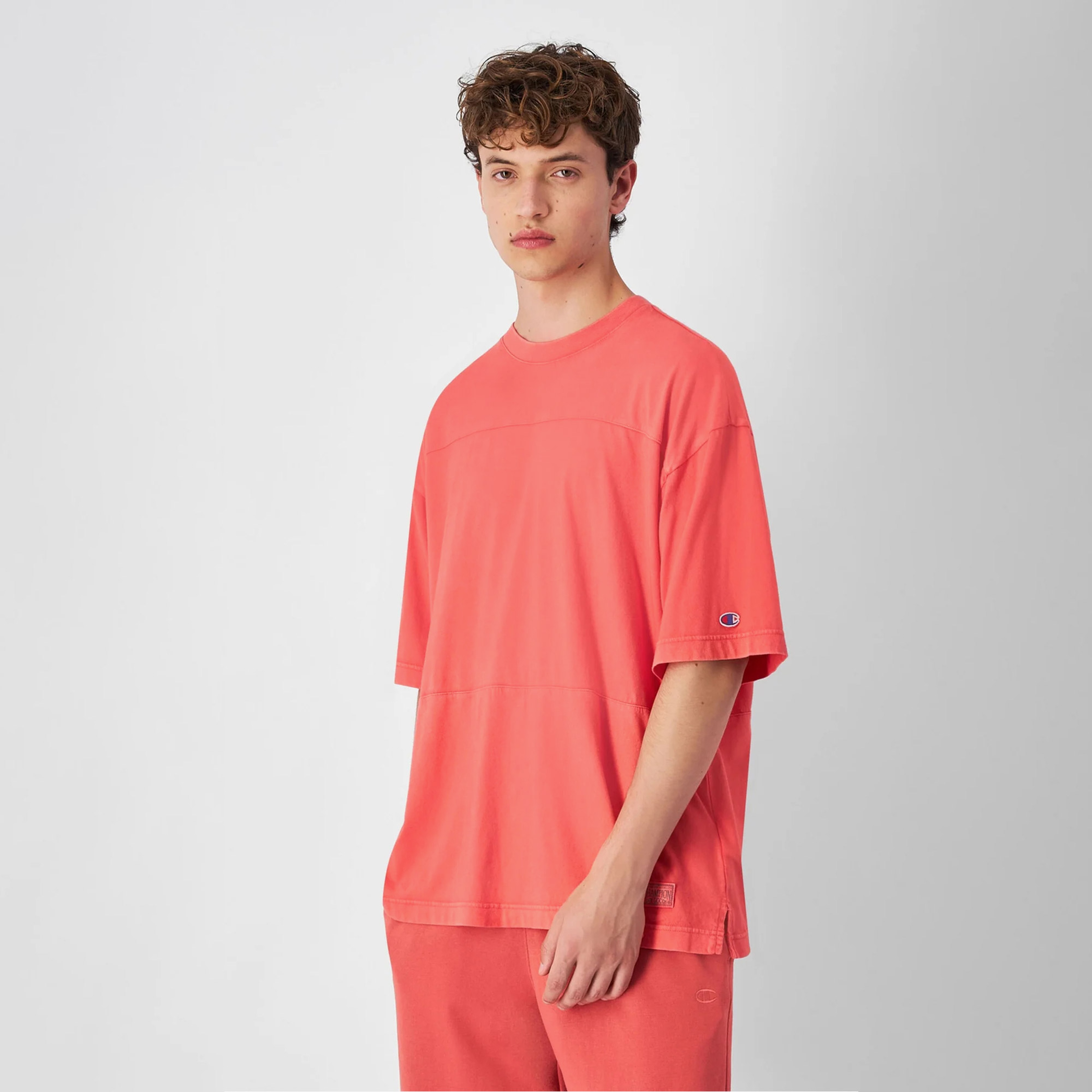 Champion Oversized Erkek Turuncu T-Shirt