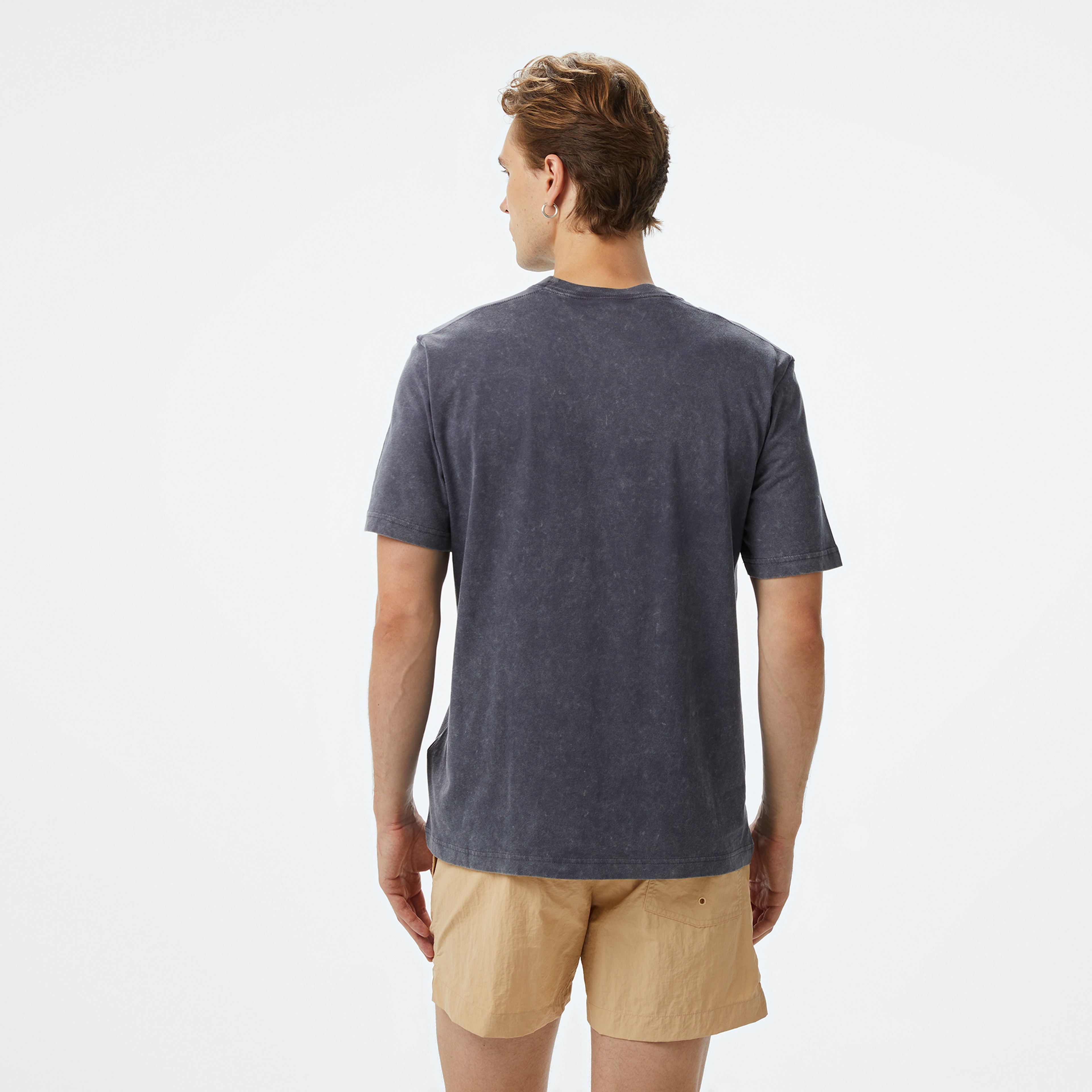 Champion SS Erkek Gri T-Shirt