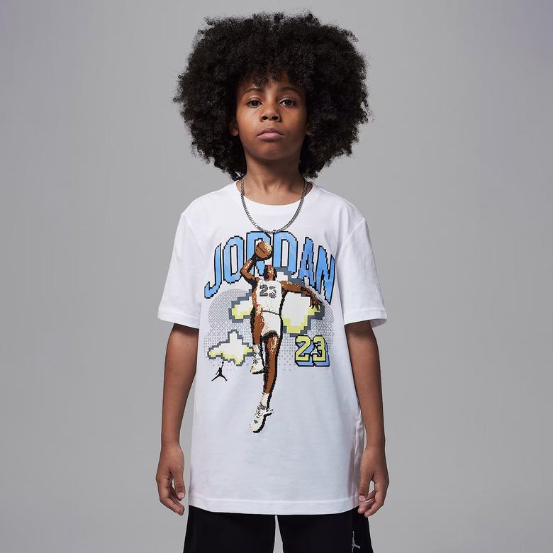 Jordan Customized Air Çocuk Beyaz T-Shirt
