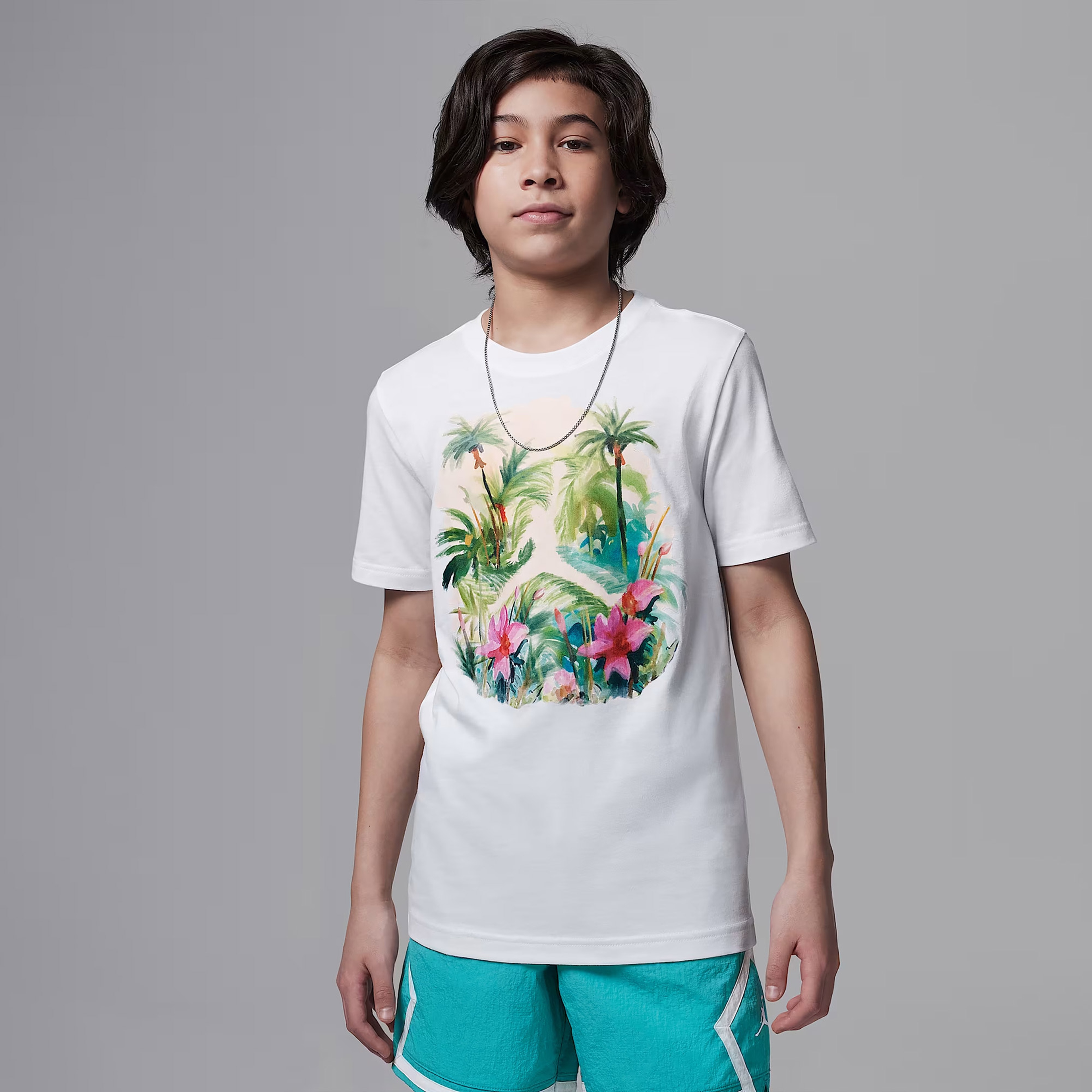 Jordan Poolside Jumpman Çocuk Beyaz T-Shirt