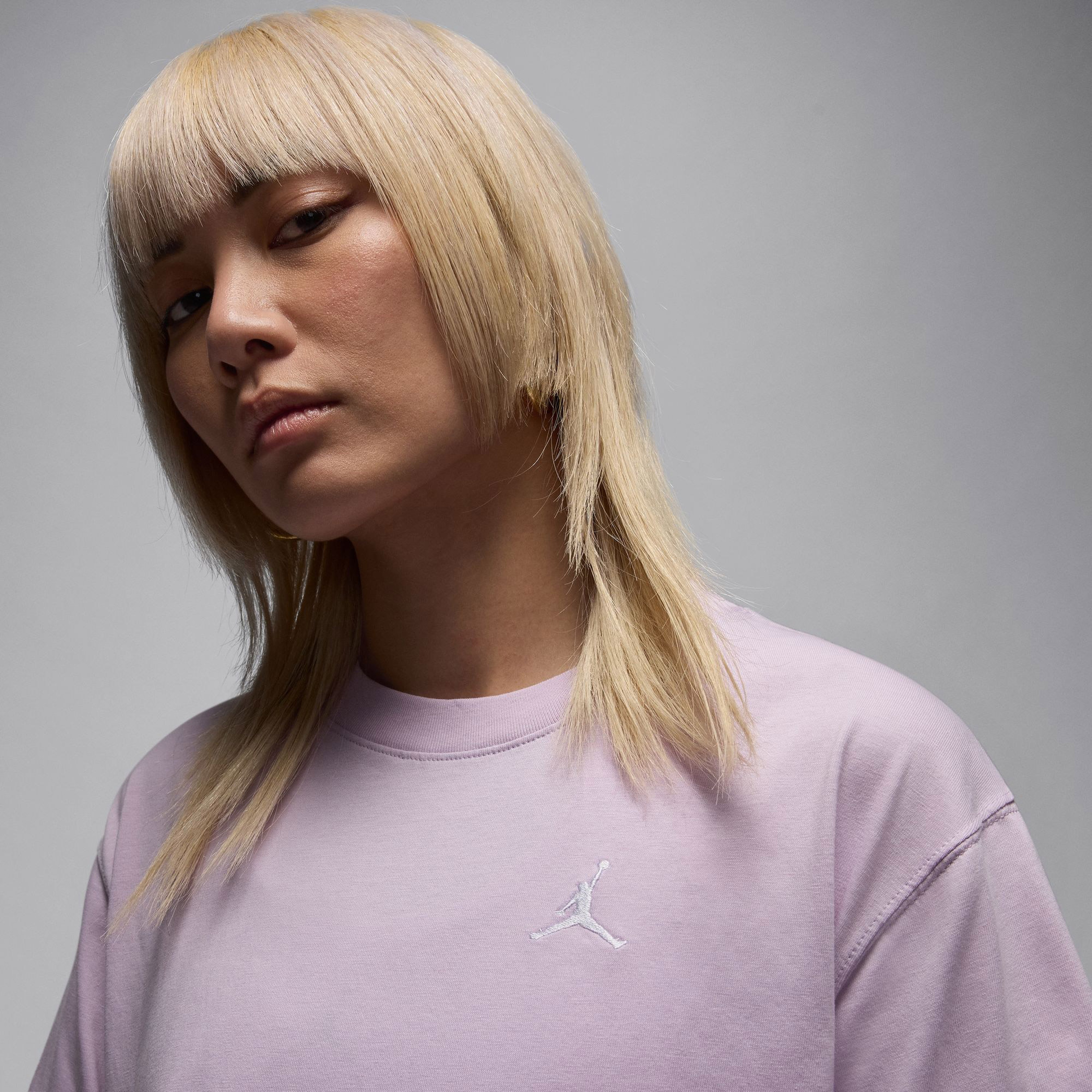 Jordan Essentials Kadın Mor T-Shirt