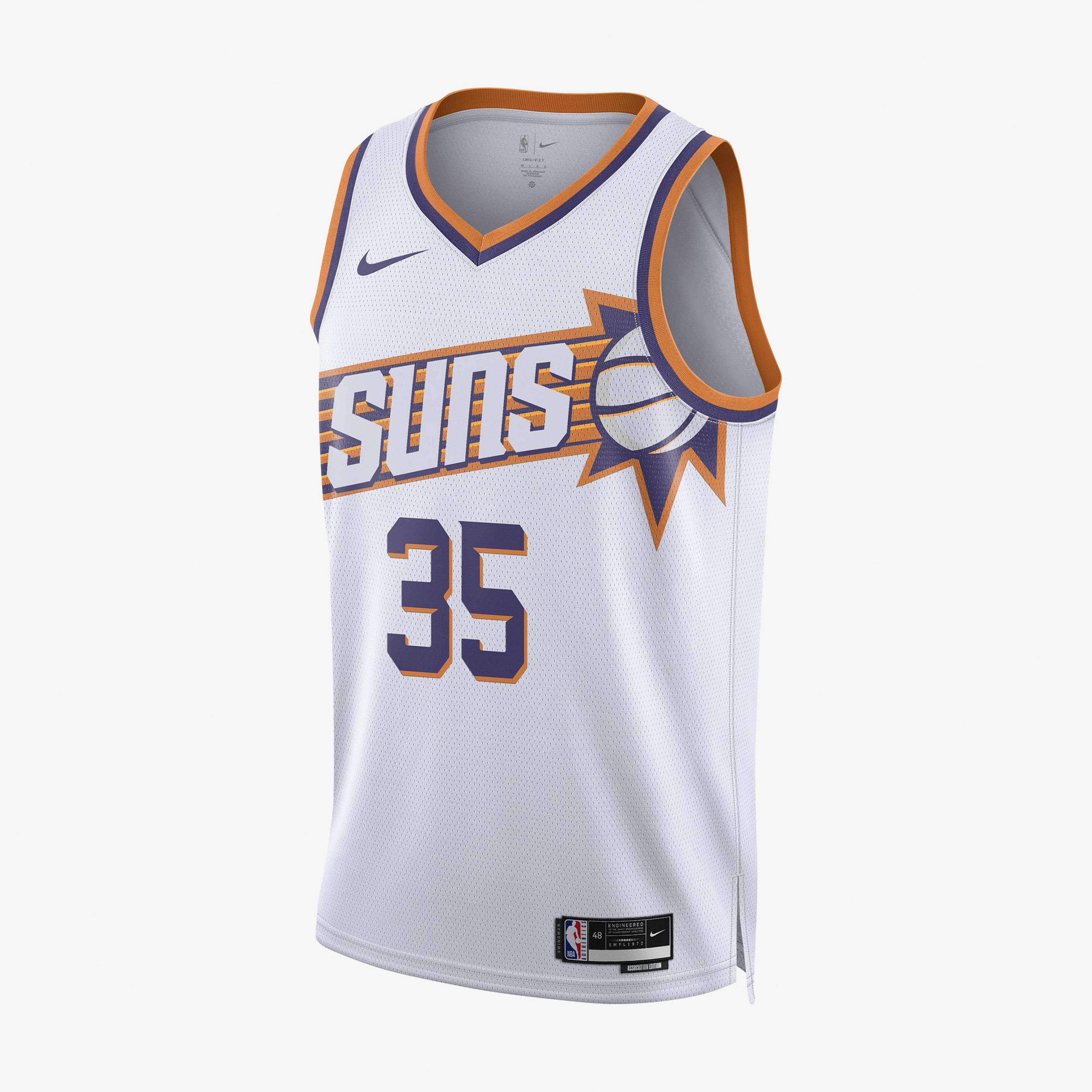 Nike Phoenix Suns Association Edition 2023/24 Erkek Beyaz Forma