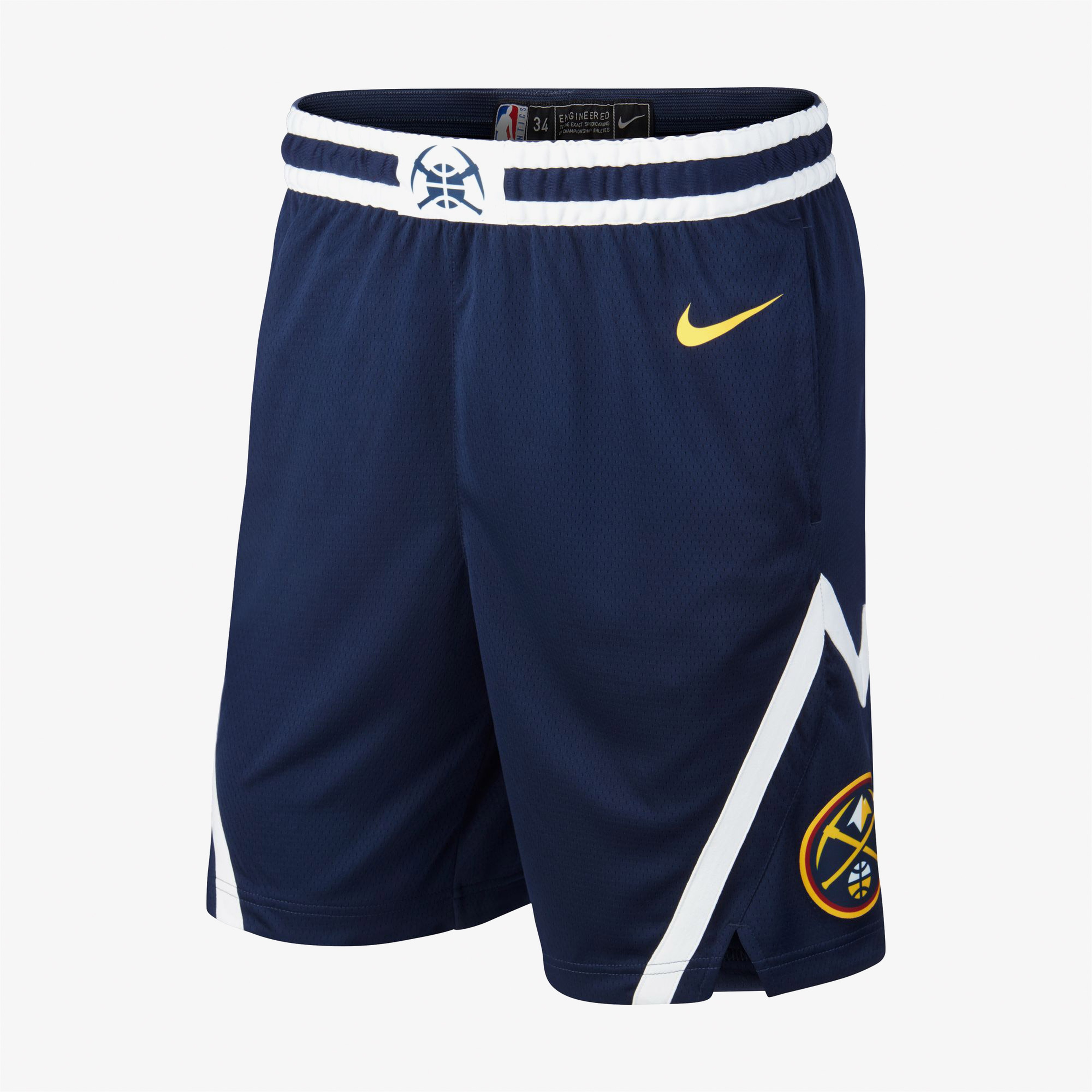 Nike Denver Nuggets Icon Edition NBA Erkek Mavi Şort