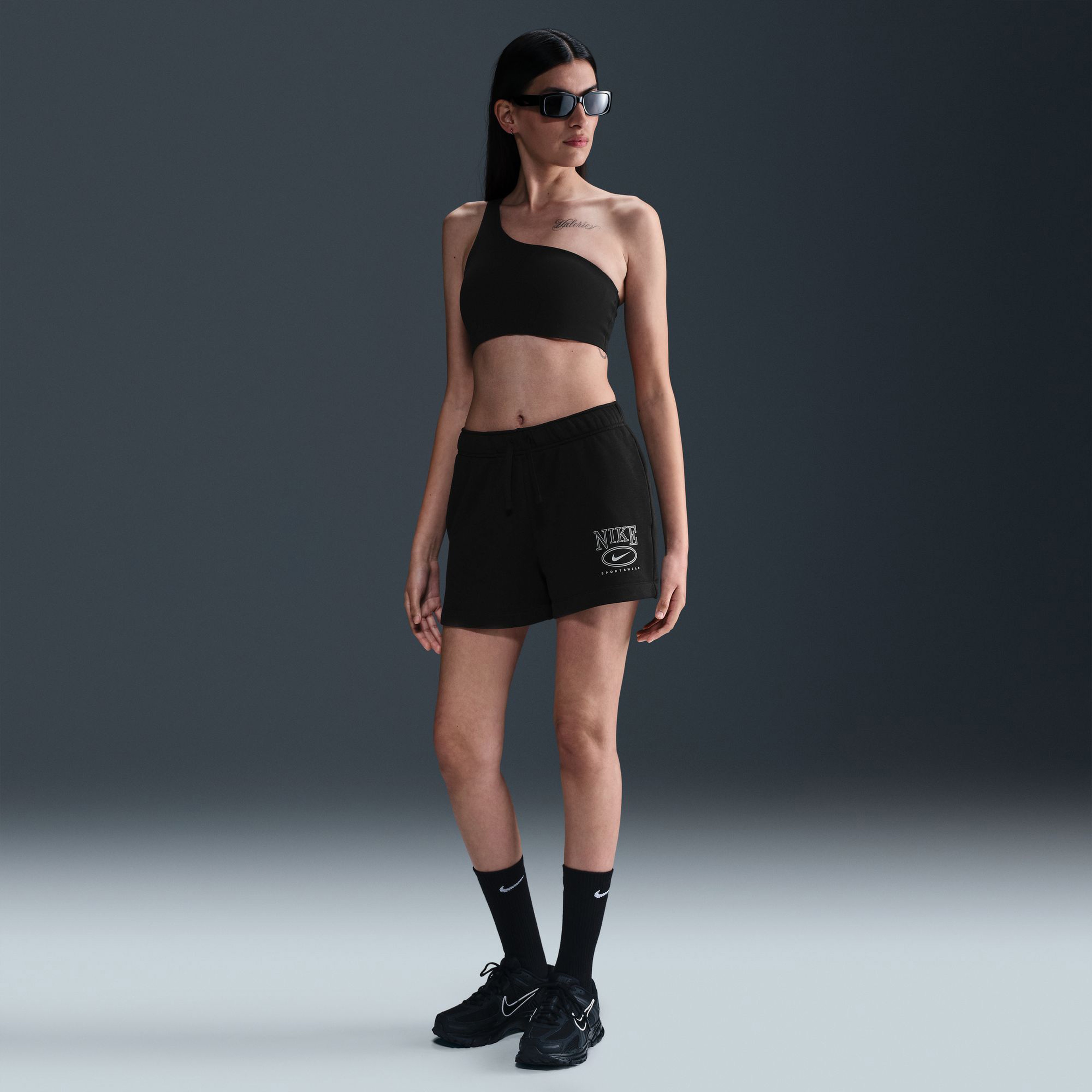 Nike Club Fleece Kadın Siyah Şort