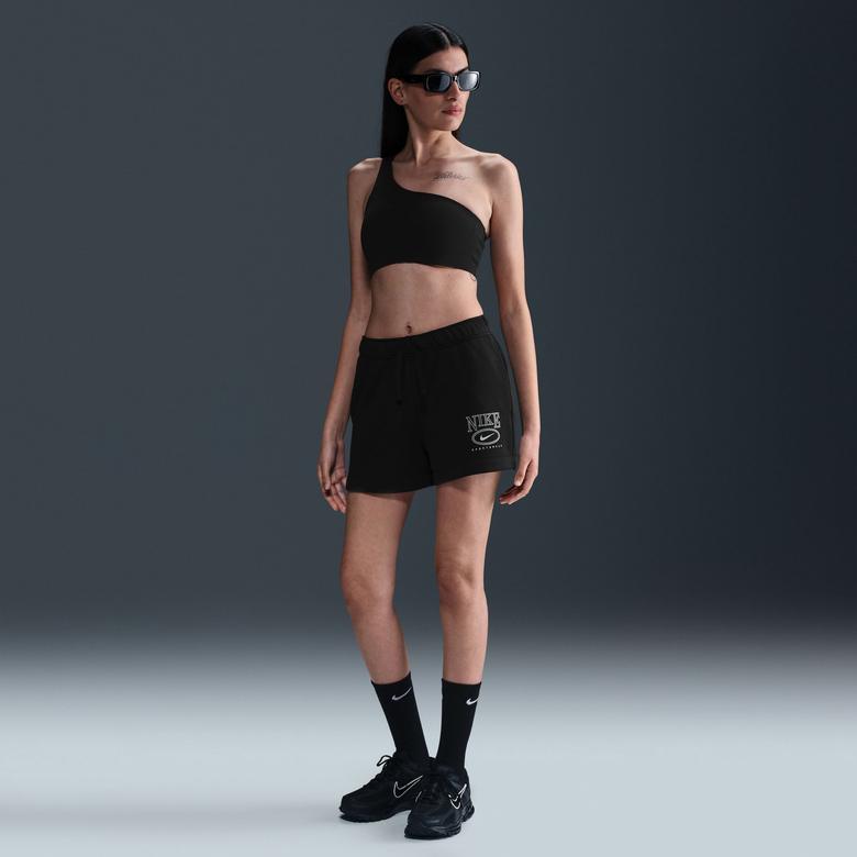 Nike Club Fleece Kadın Siyah Şort