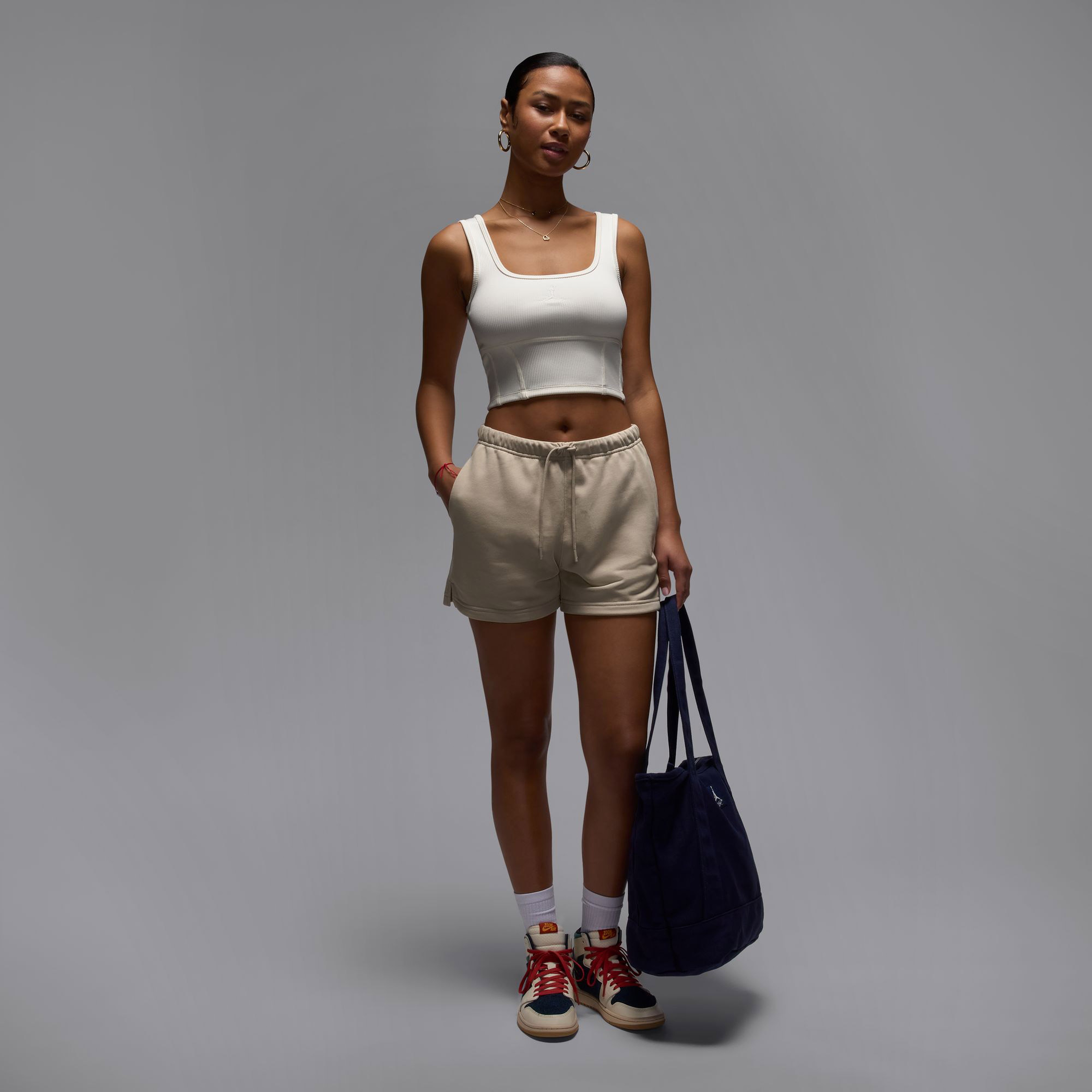 Jordan Brooklyn Fleece Kadın Kahverengi Şort