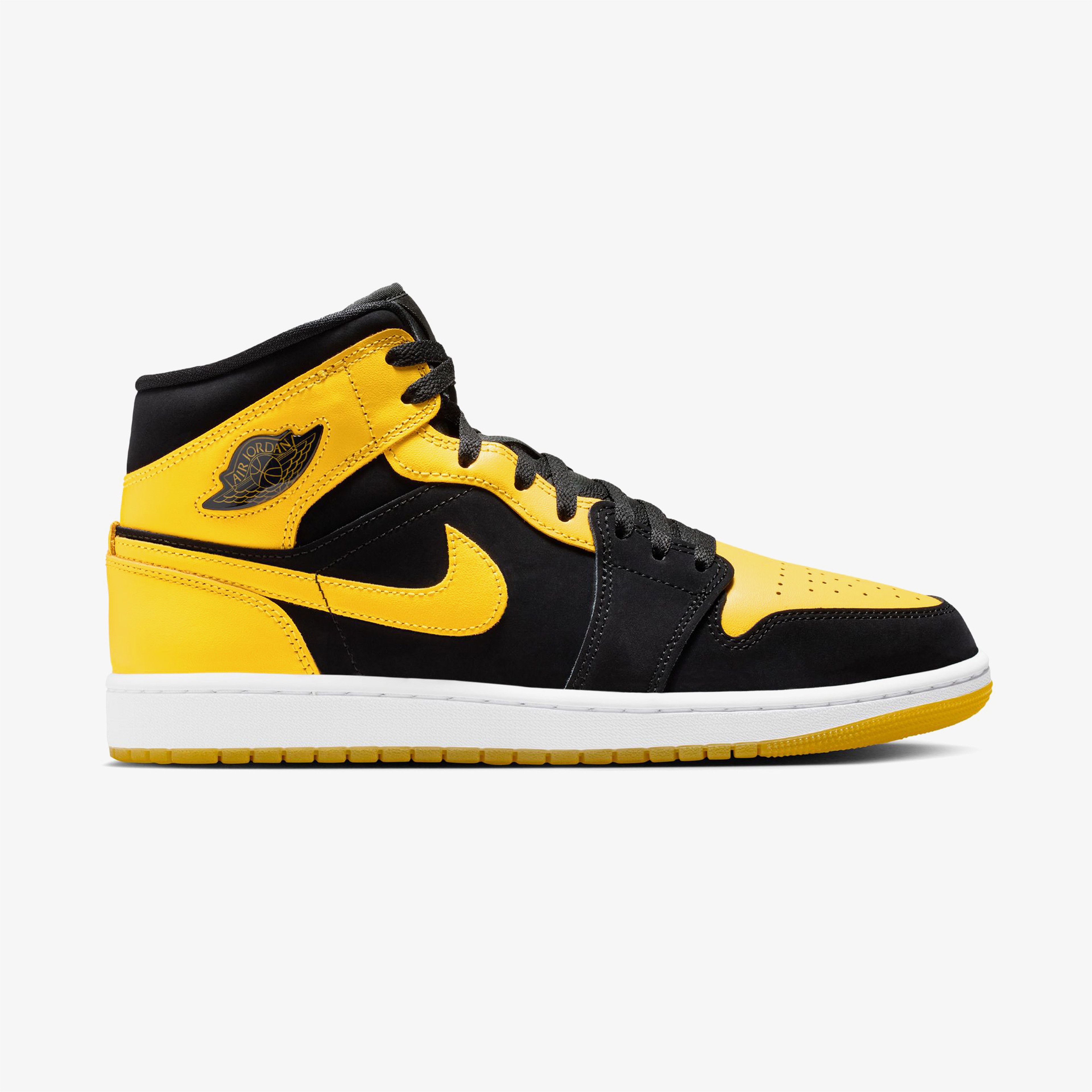 Nike Air Jordan 1 Mid Erkek Siyah Sneaker