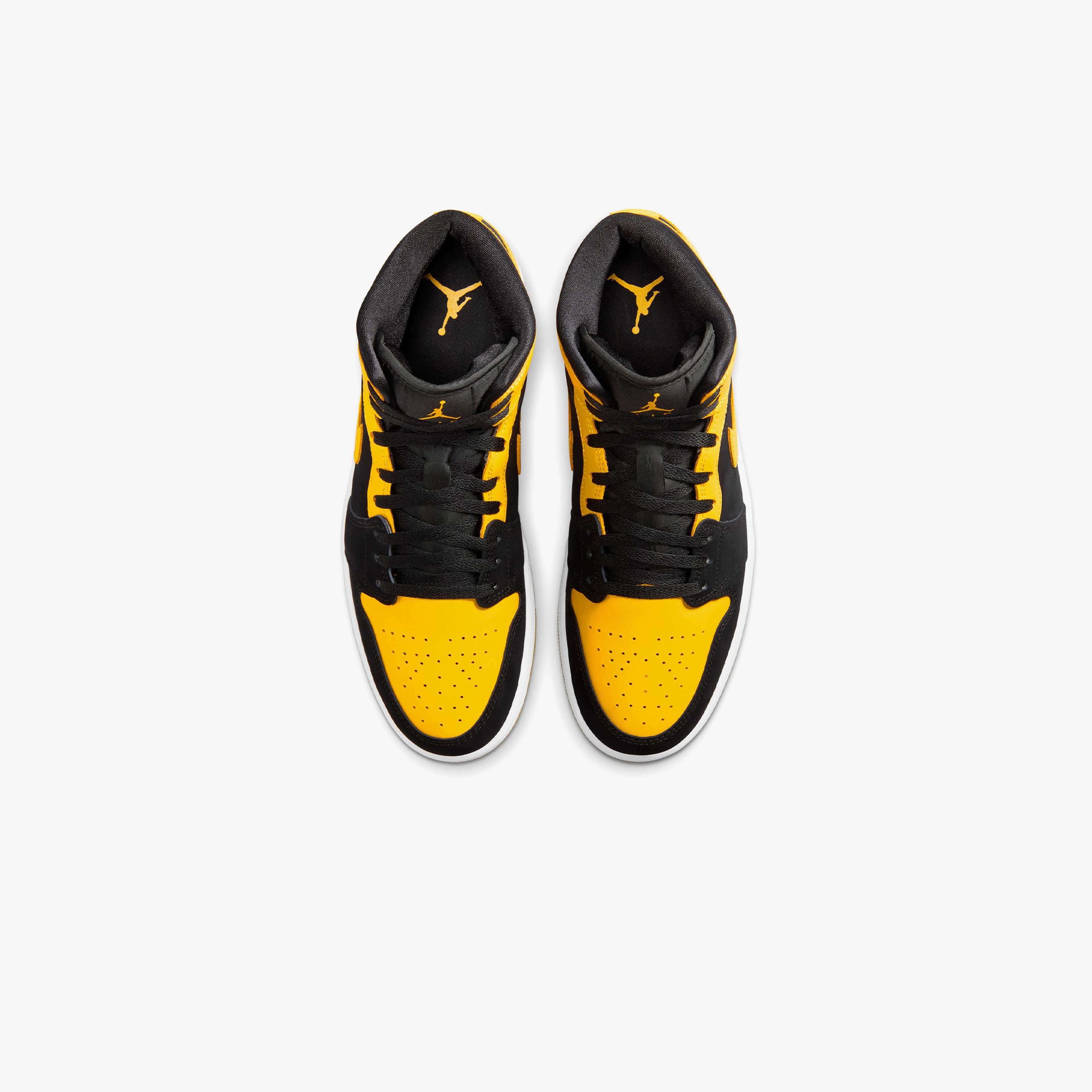 Nike Air Jordan 1 Mid Erkek Siyah Sneaker