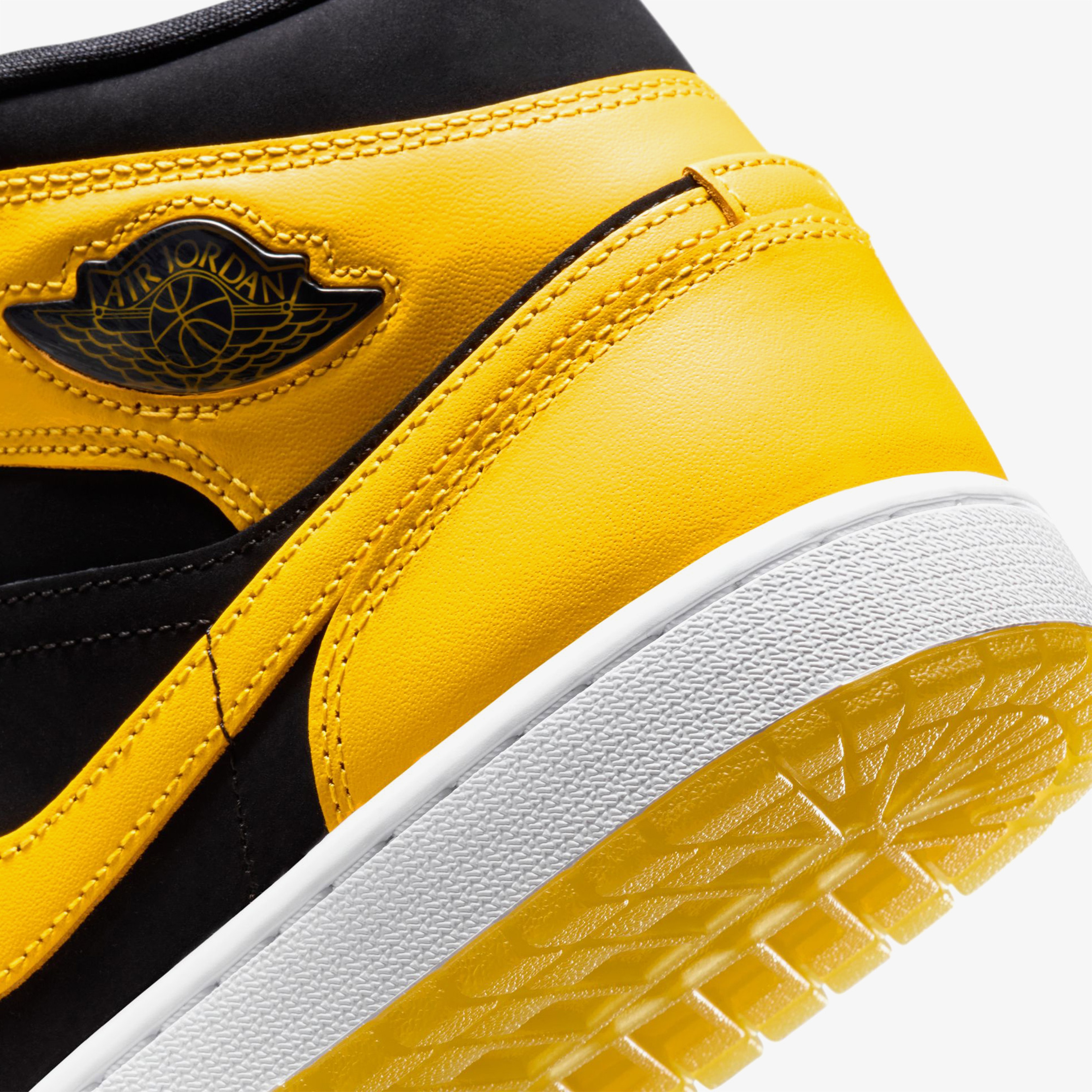 Nike Air Jordan 1 Mid Erkek Siyah Sneaker